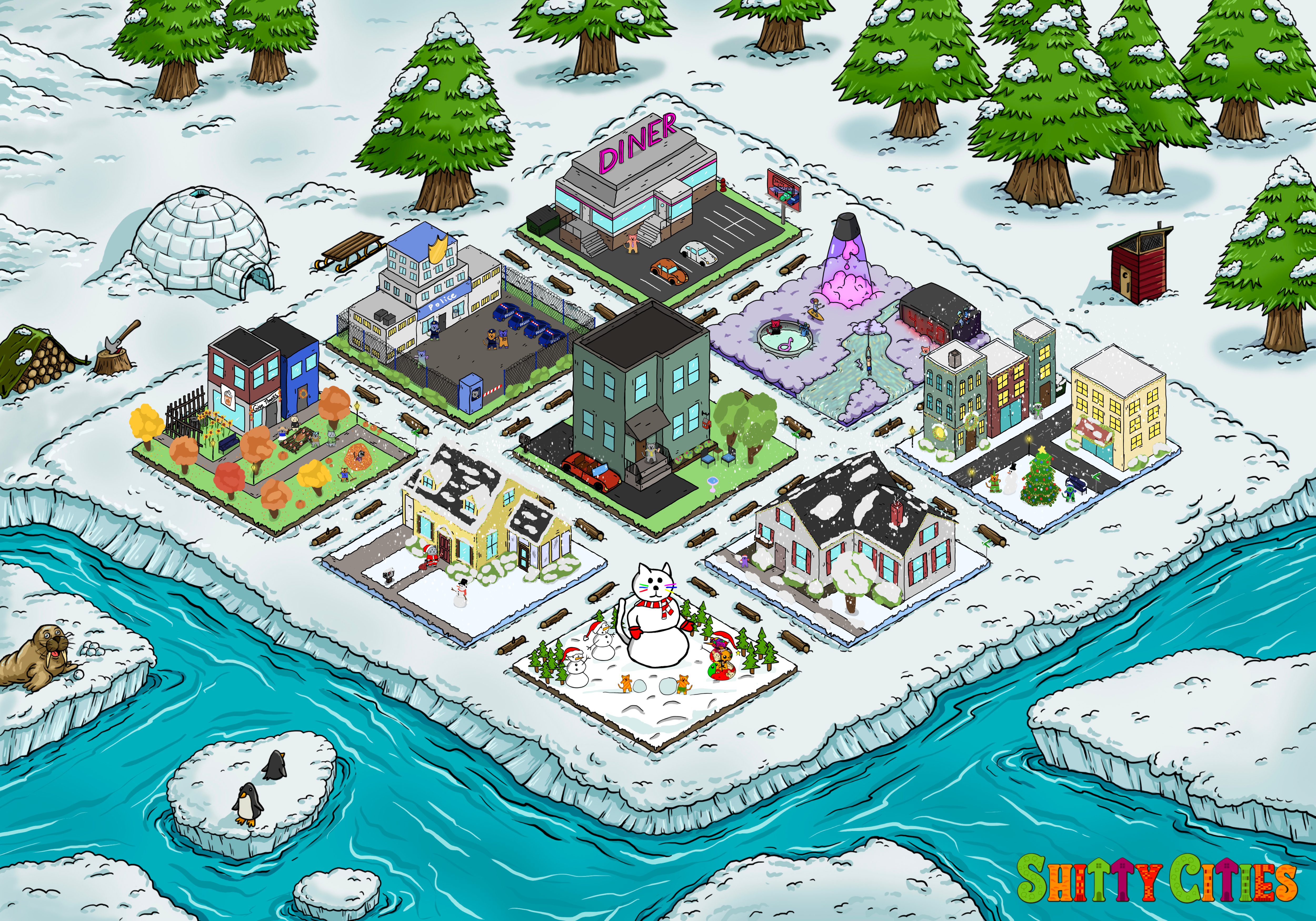 Shitty City #428 NFT on Algorand