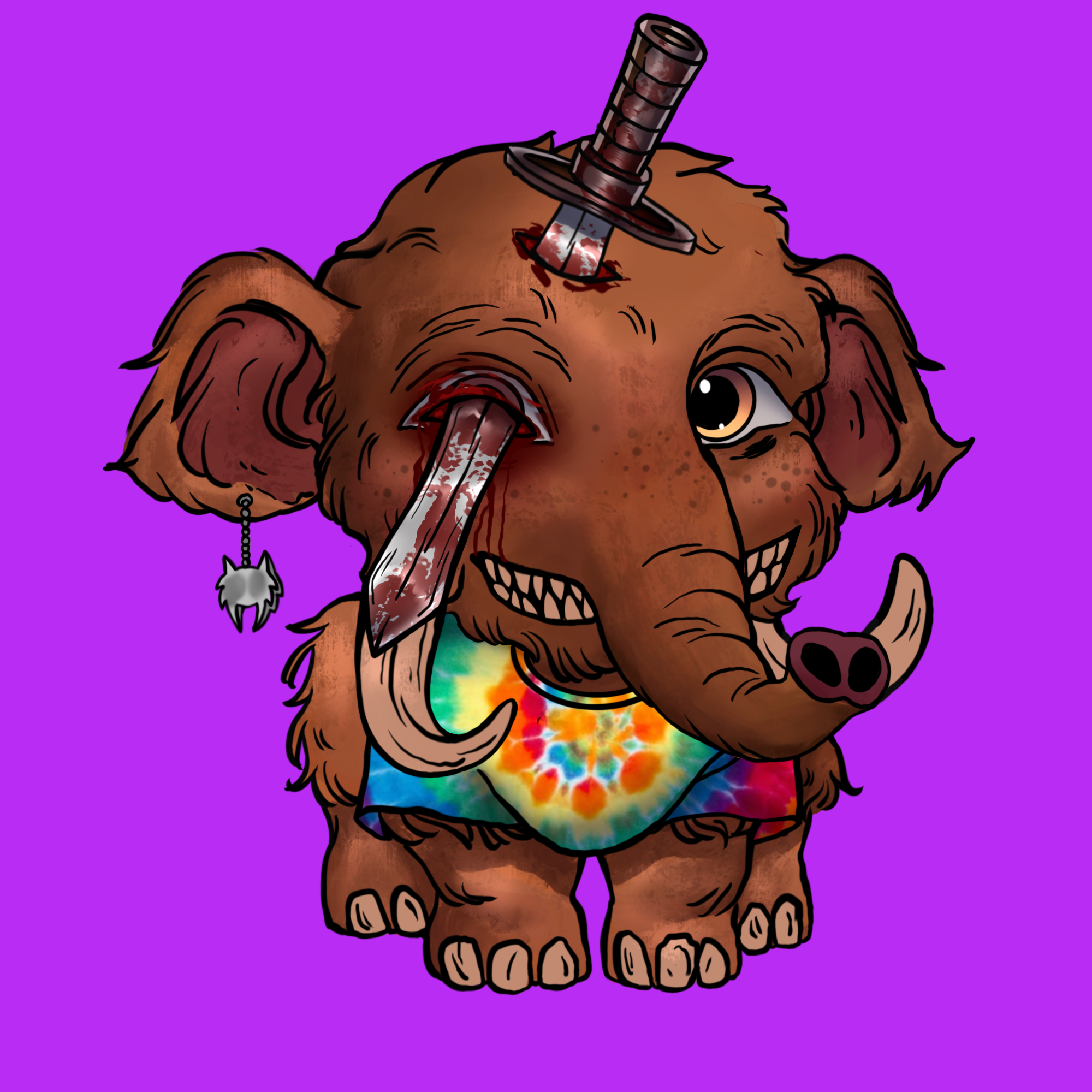 Naughty Mammoth #0464 NFT on Algorand