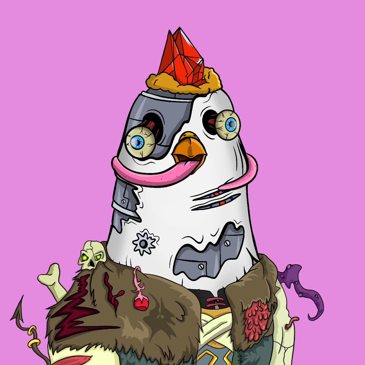 Mutant Ghetto Pigeon #517 NFT on Algorand