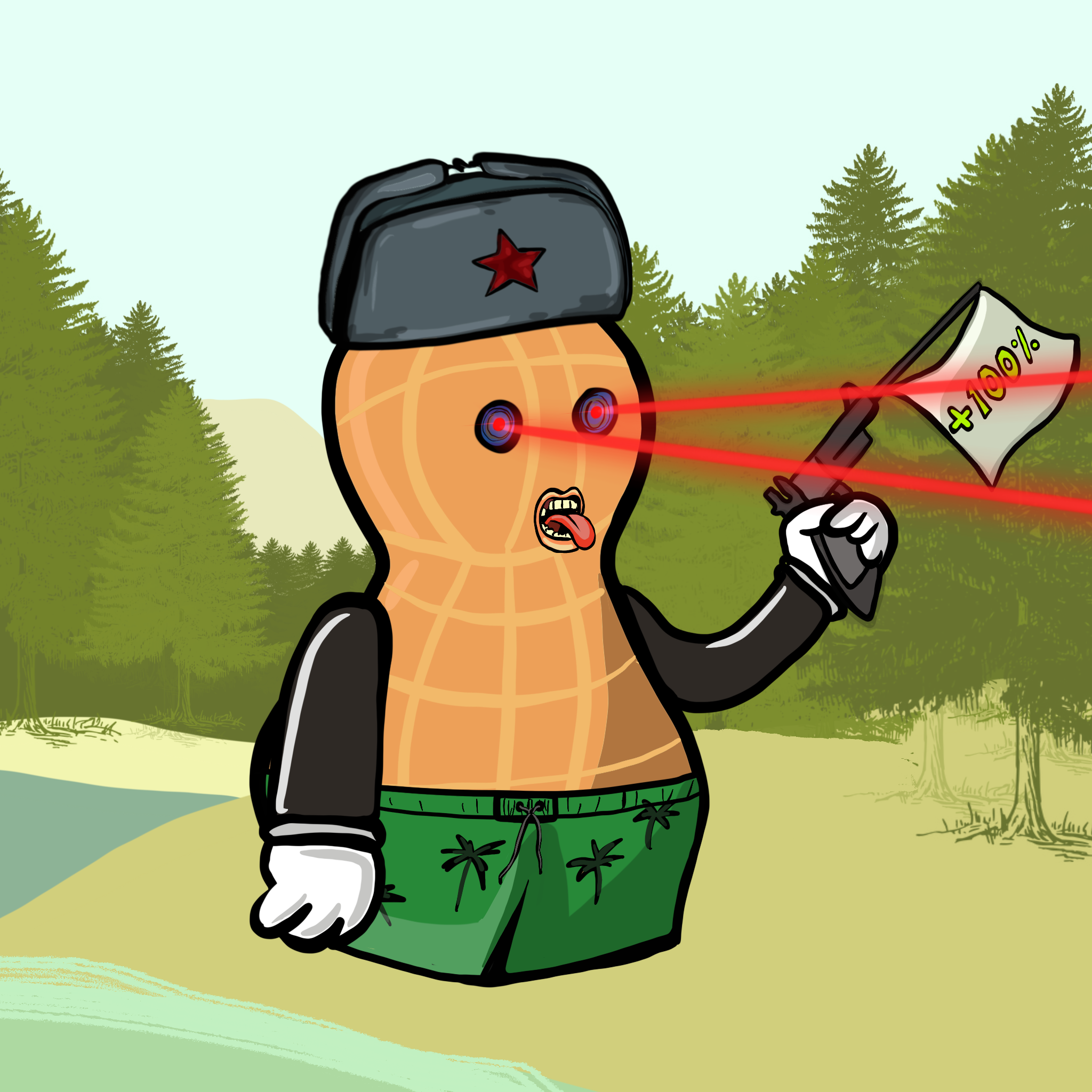 Dope Peanut Society #303 NFT on Algorand