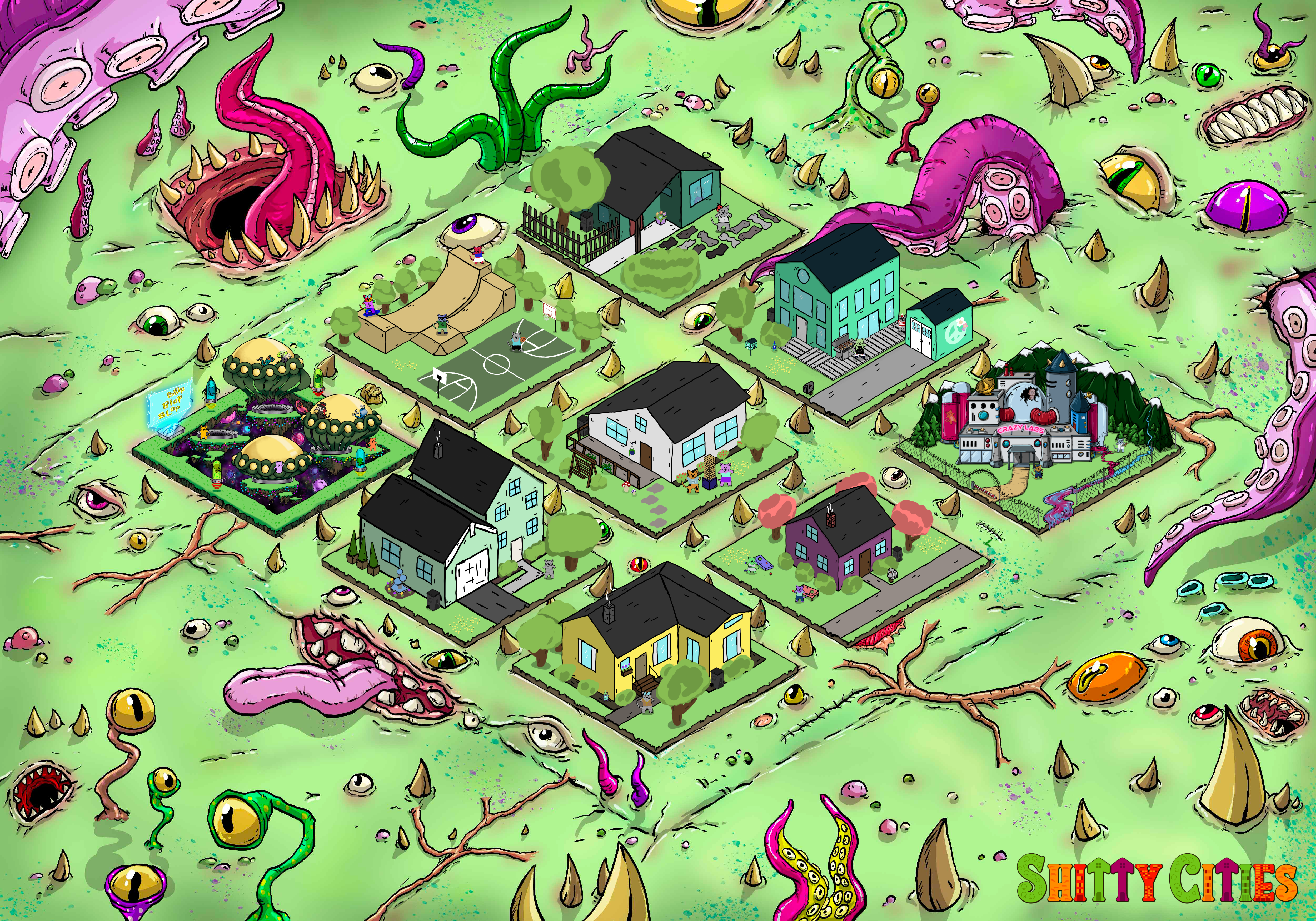 Shitty City #232 NFT on Algorand