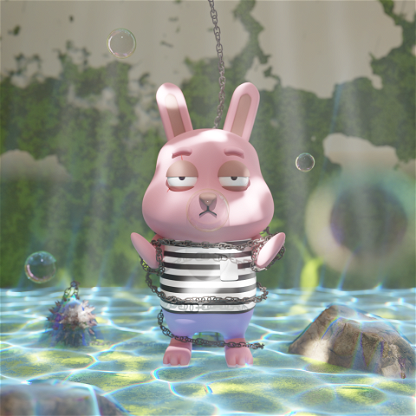 #225 Aqua Prisoner Rebbit