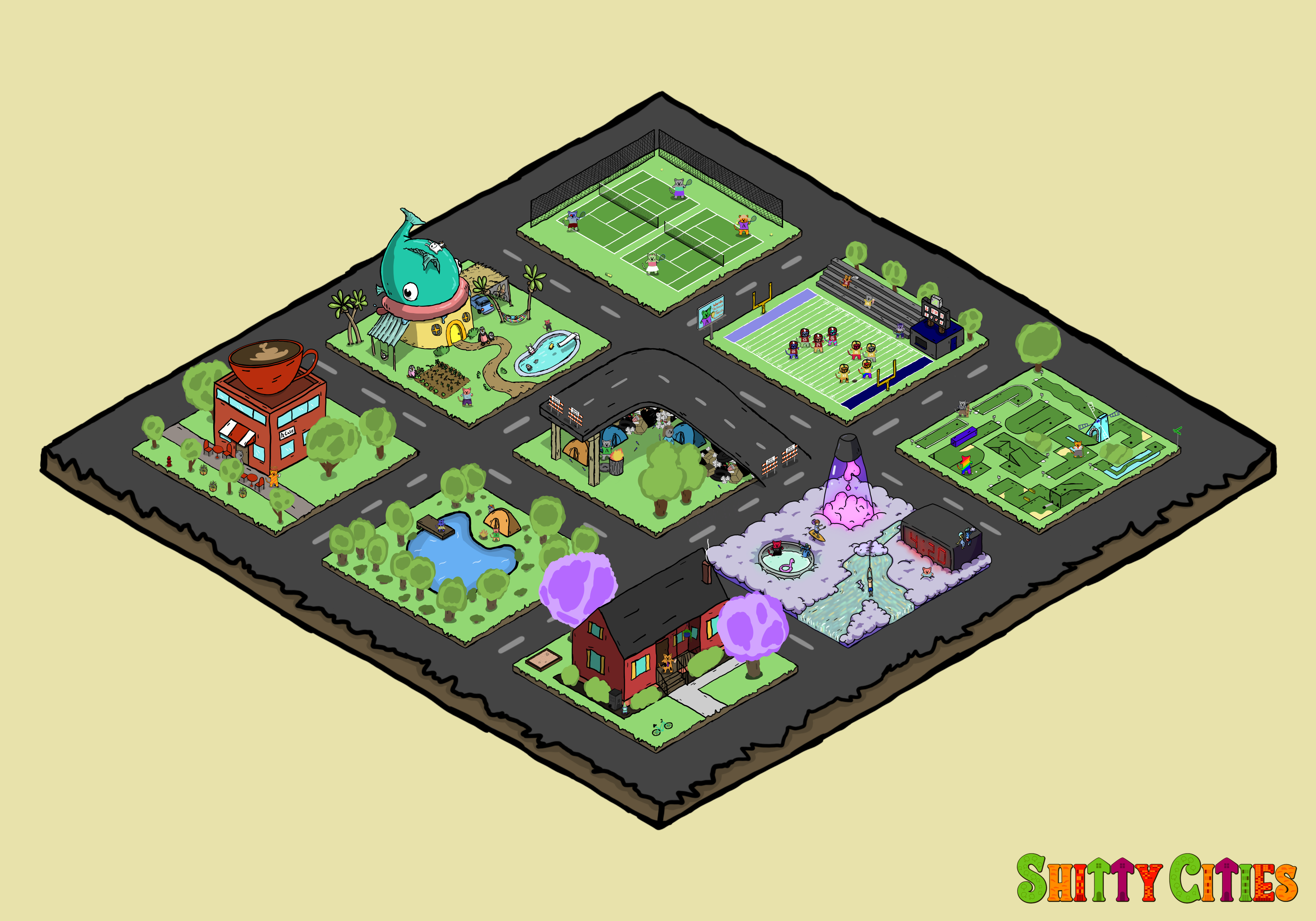 Shitty City #71 NFT on Algorand