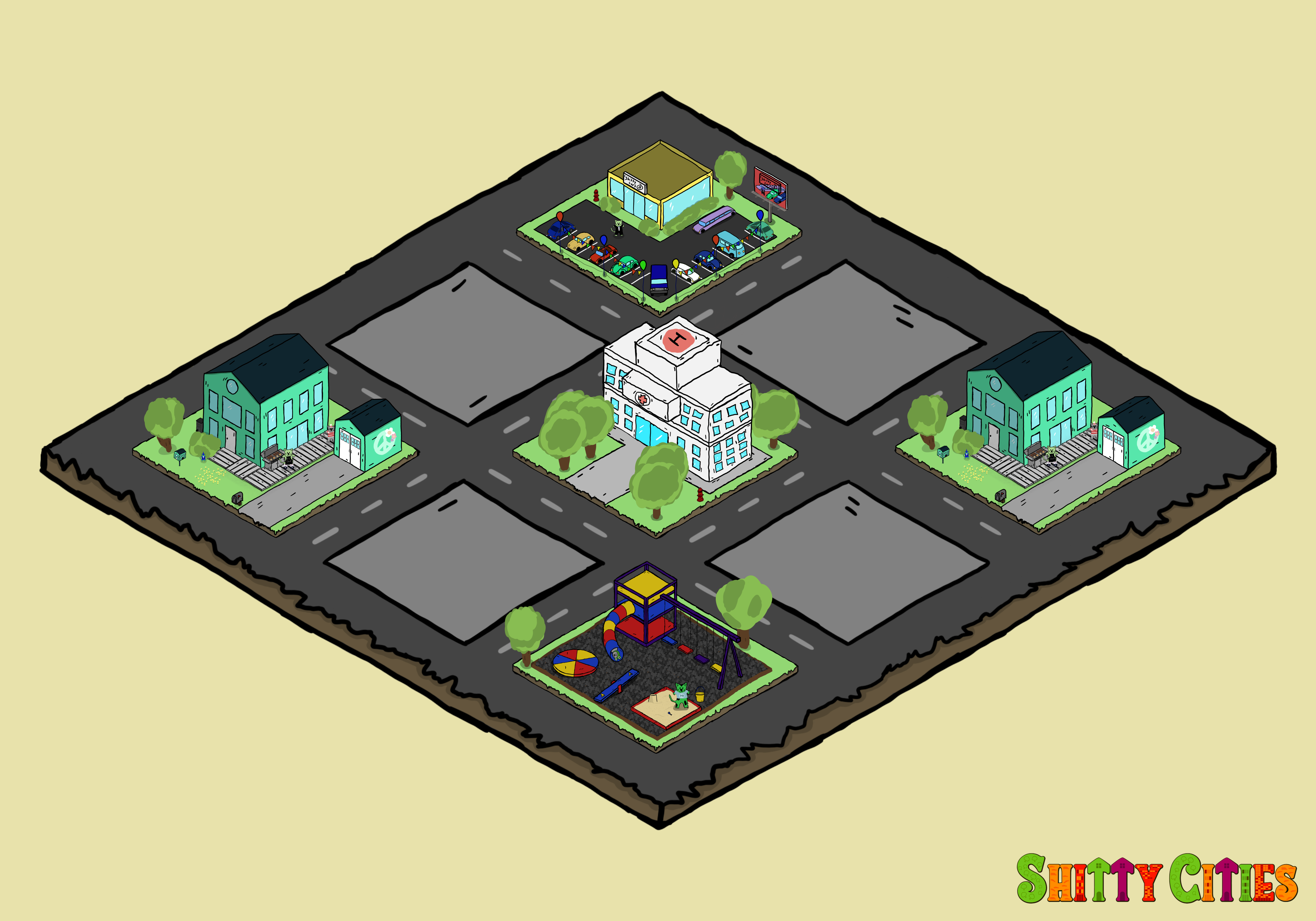 Shitty City #453 NFT on Algorand