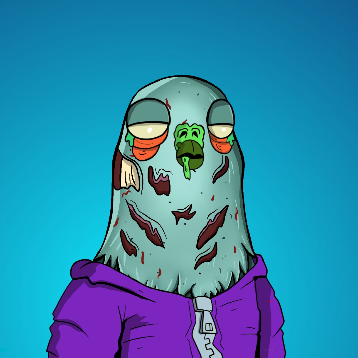 Mutant Ghetto Pigeon #334 NFT on Algorand