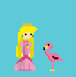 Princess Peach x Flamingo #1 NFT on Algorand