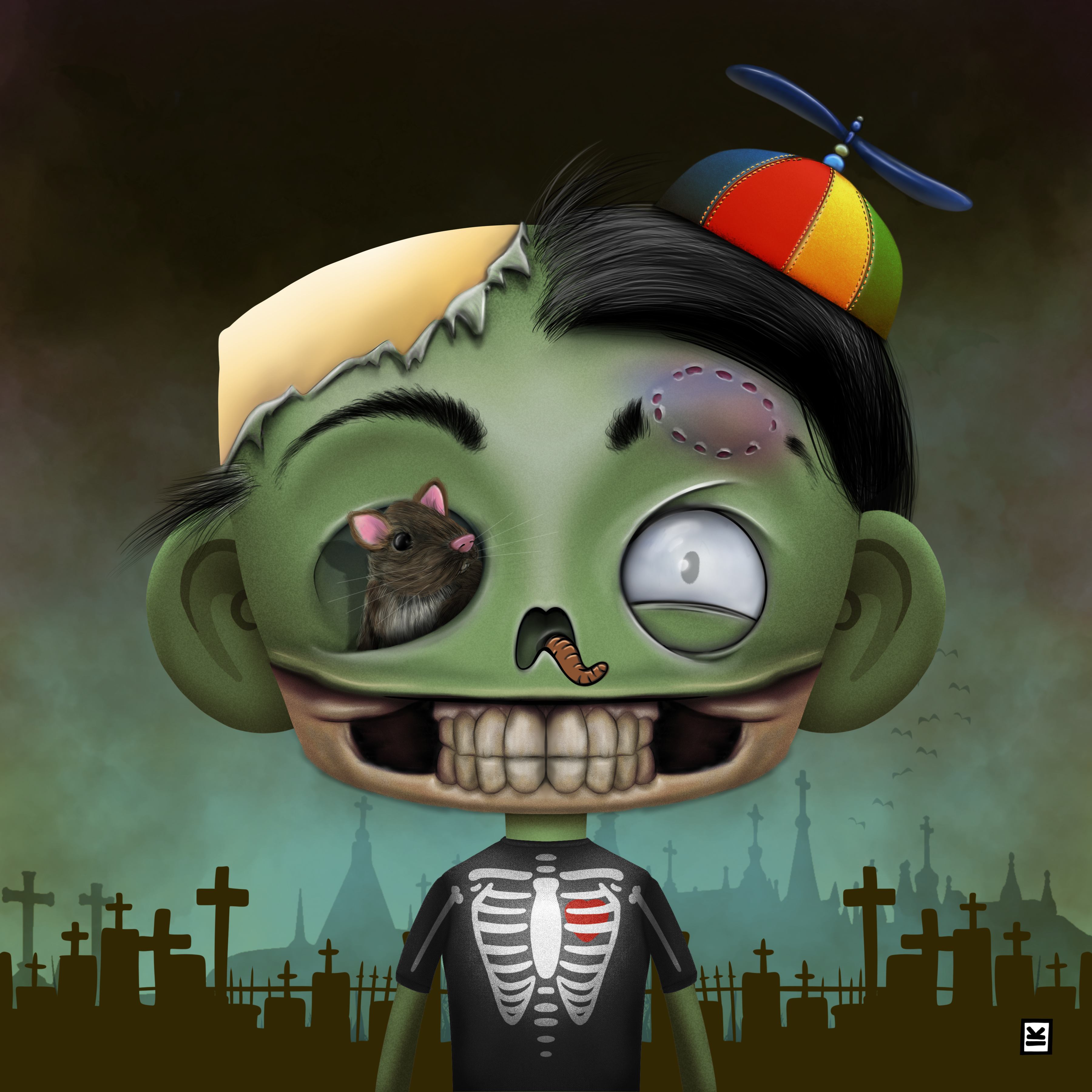 Little Monsters - Zombie #43 NFT on Algorand