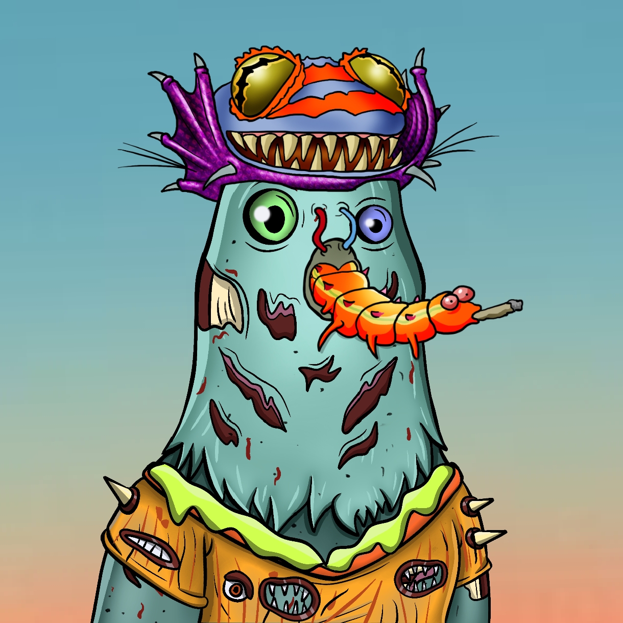 Mutant Ghetto Pigeon #619 NFT on Algorand