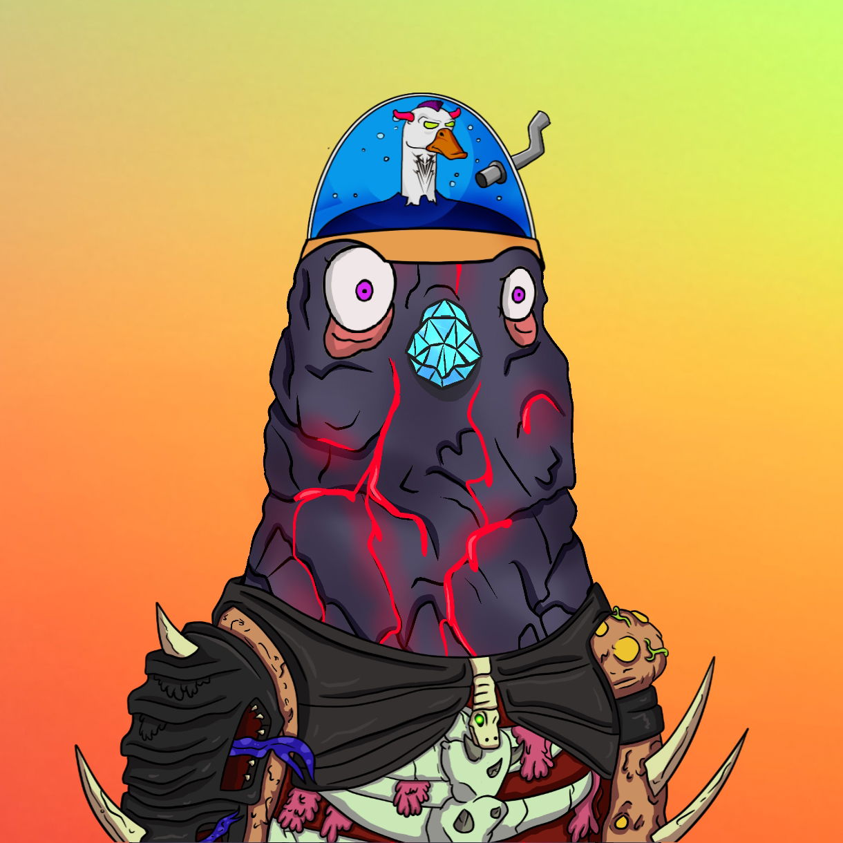 Mutant Ghetto Pigeon #631 NFT on Algorand
