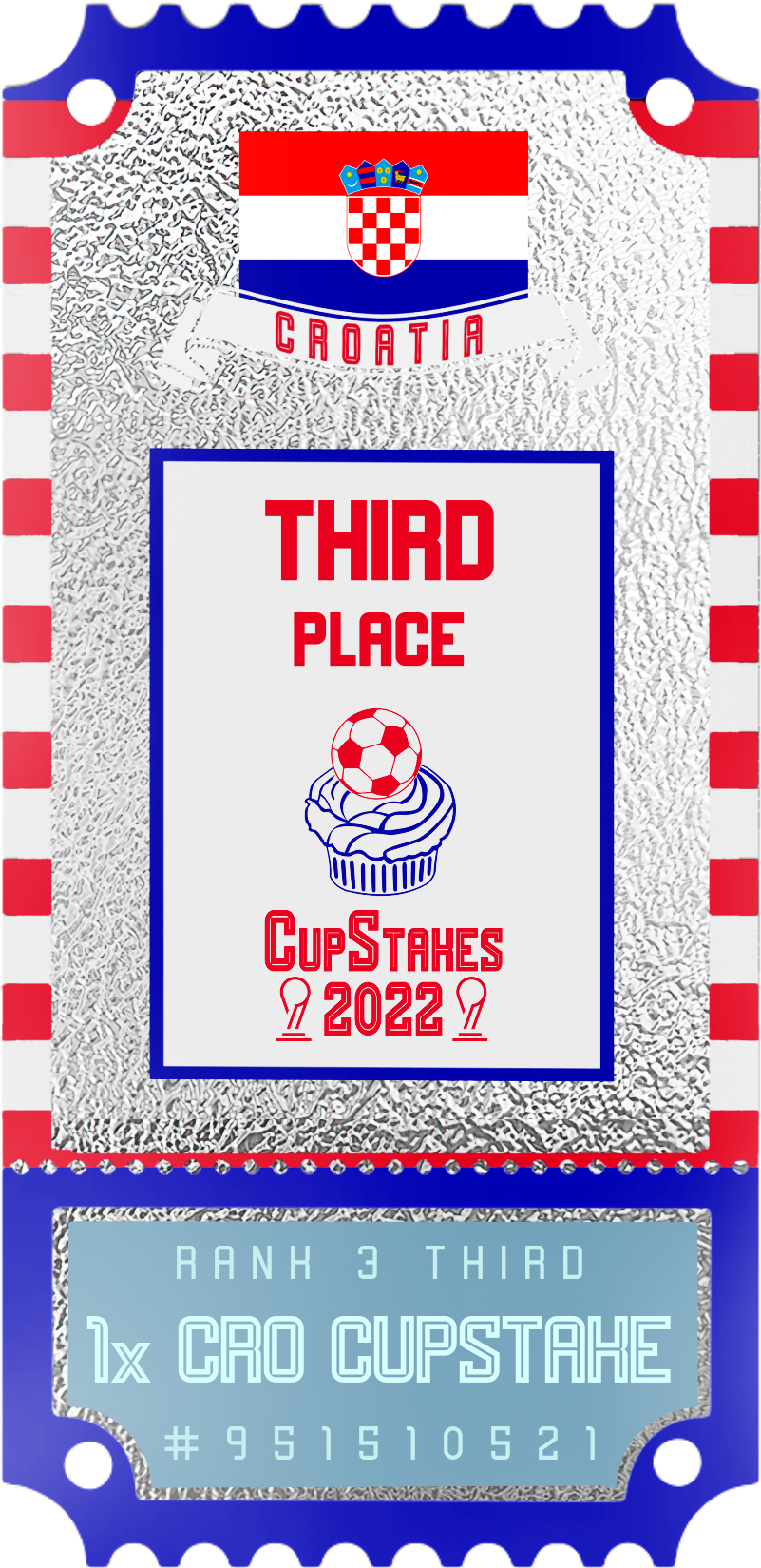 Croatia 2022 CupStake NFT on Algorand