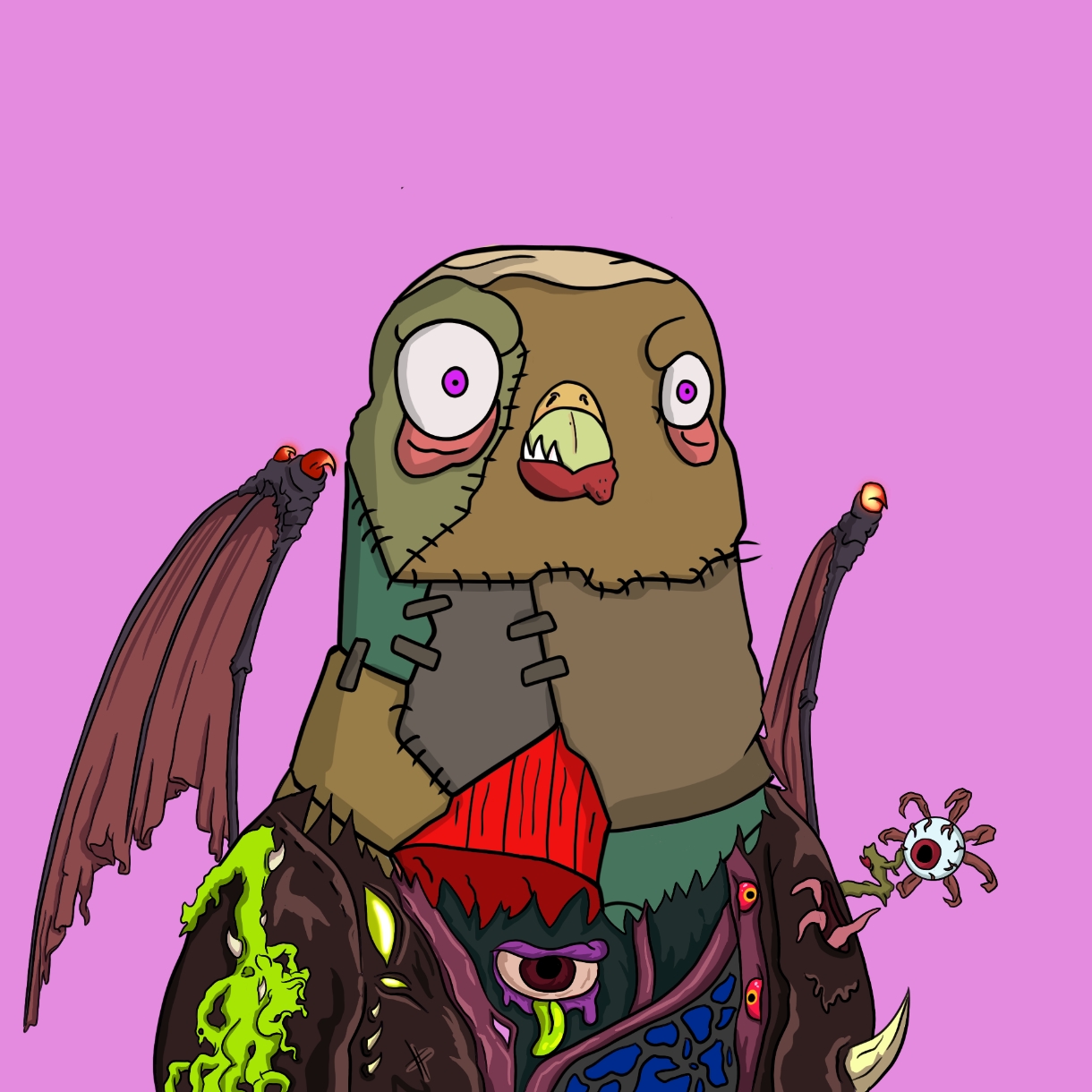 Mutant Ghetto Pigeon #538 NFT on Algorand