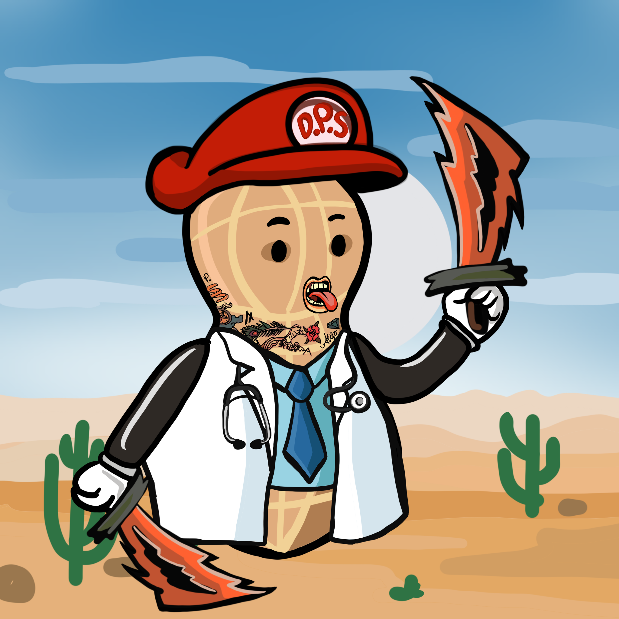 Dope Peanut Society #382 NFT on Algorand
