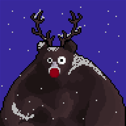 Fat Chonk Reindeer Bear