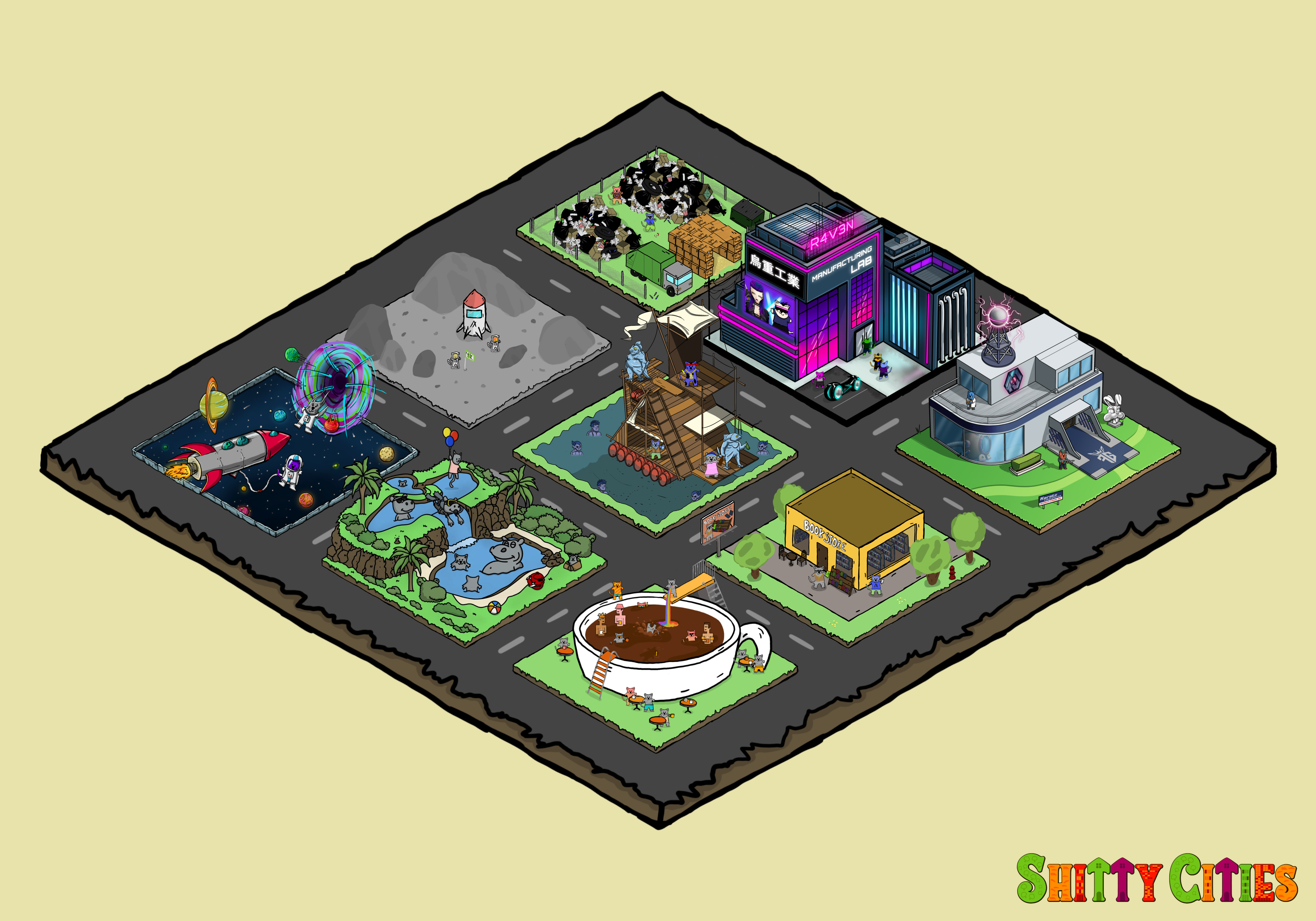 Shitty City #19 NFT on Algorand