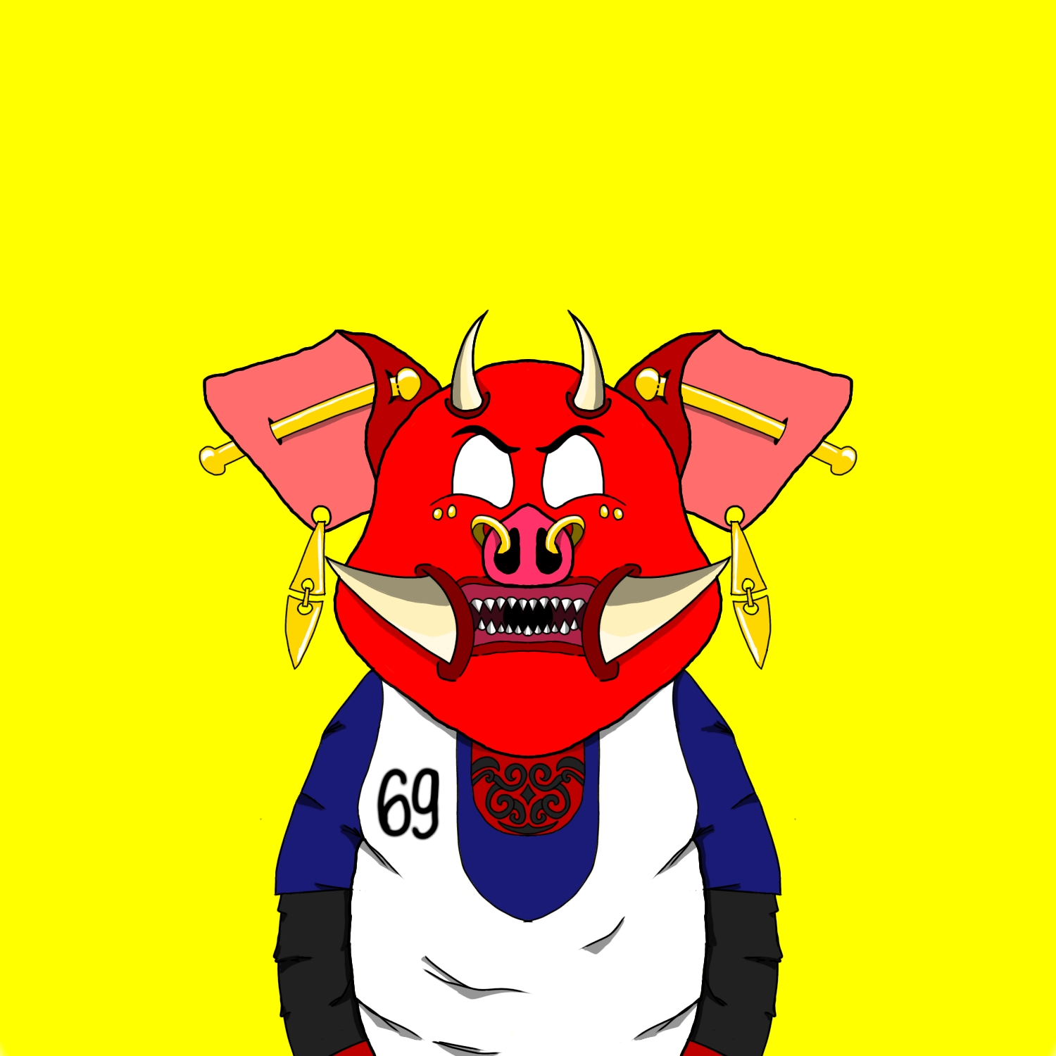 ADDICT PIG #016 - COLLAB MADBOY NFT on Algorand