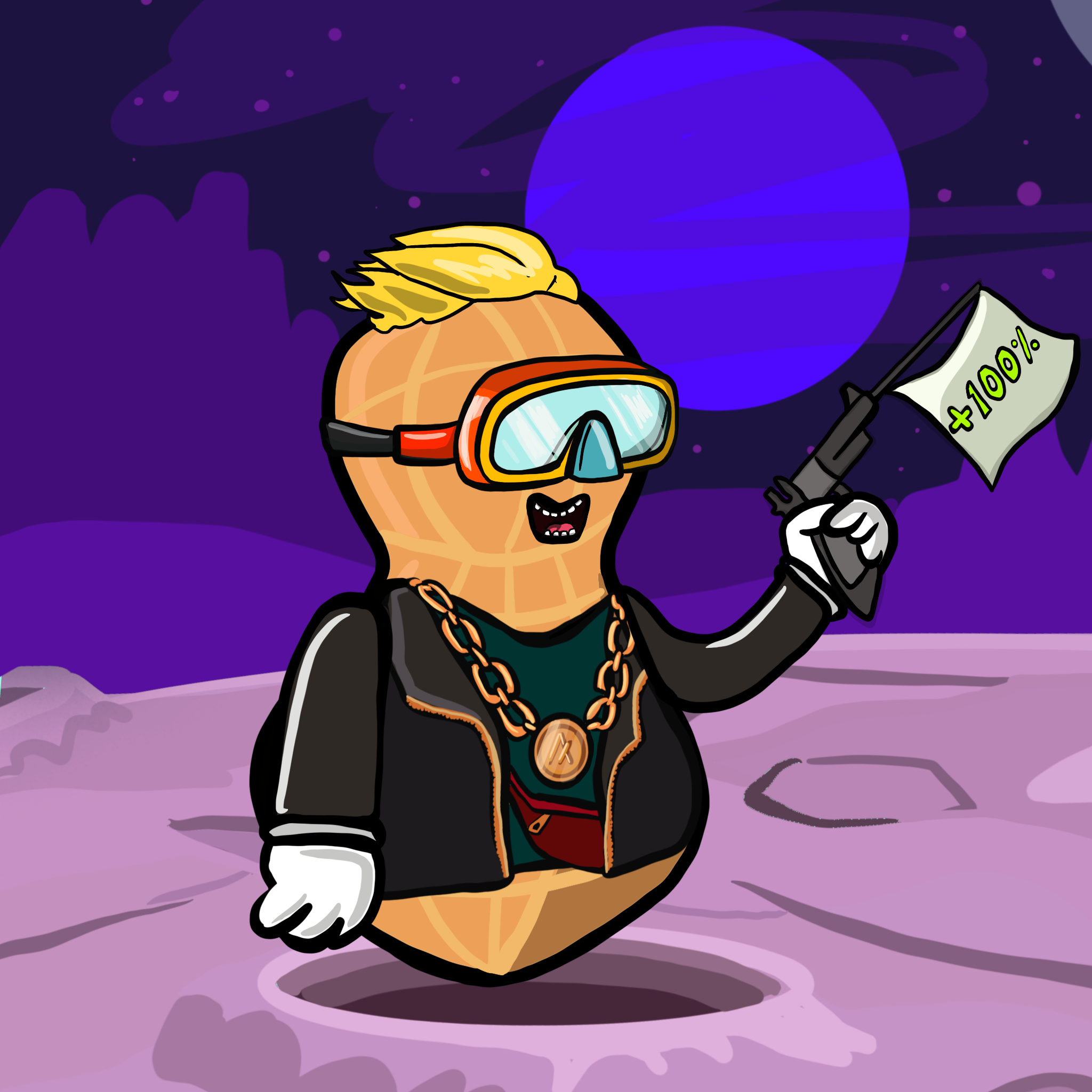 Dope Peanut Society #327 NFT on Algorand