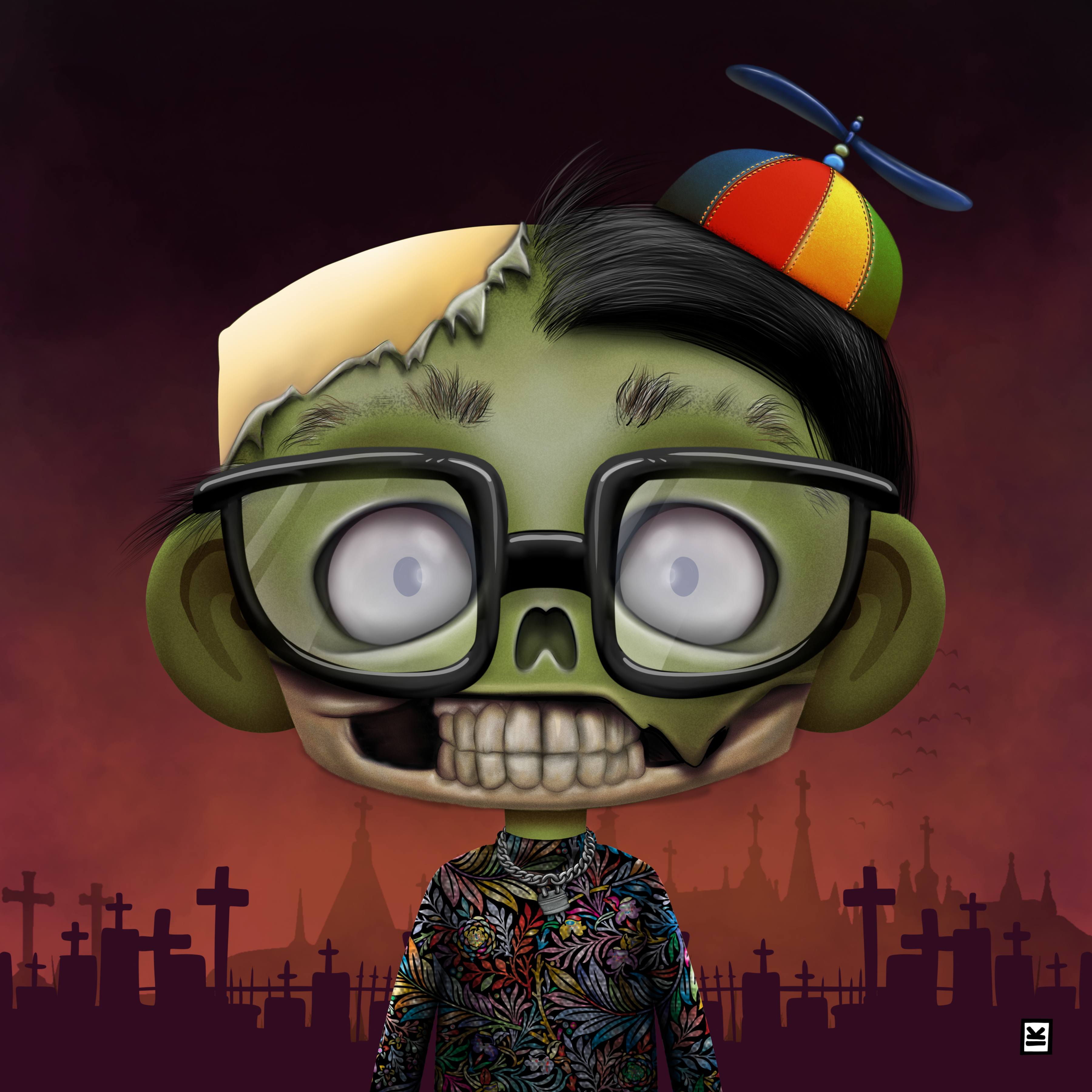 Little Monsters - Zombie #36 NFT on Algorand