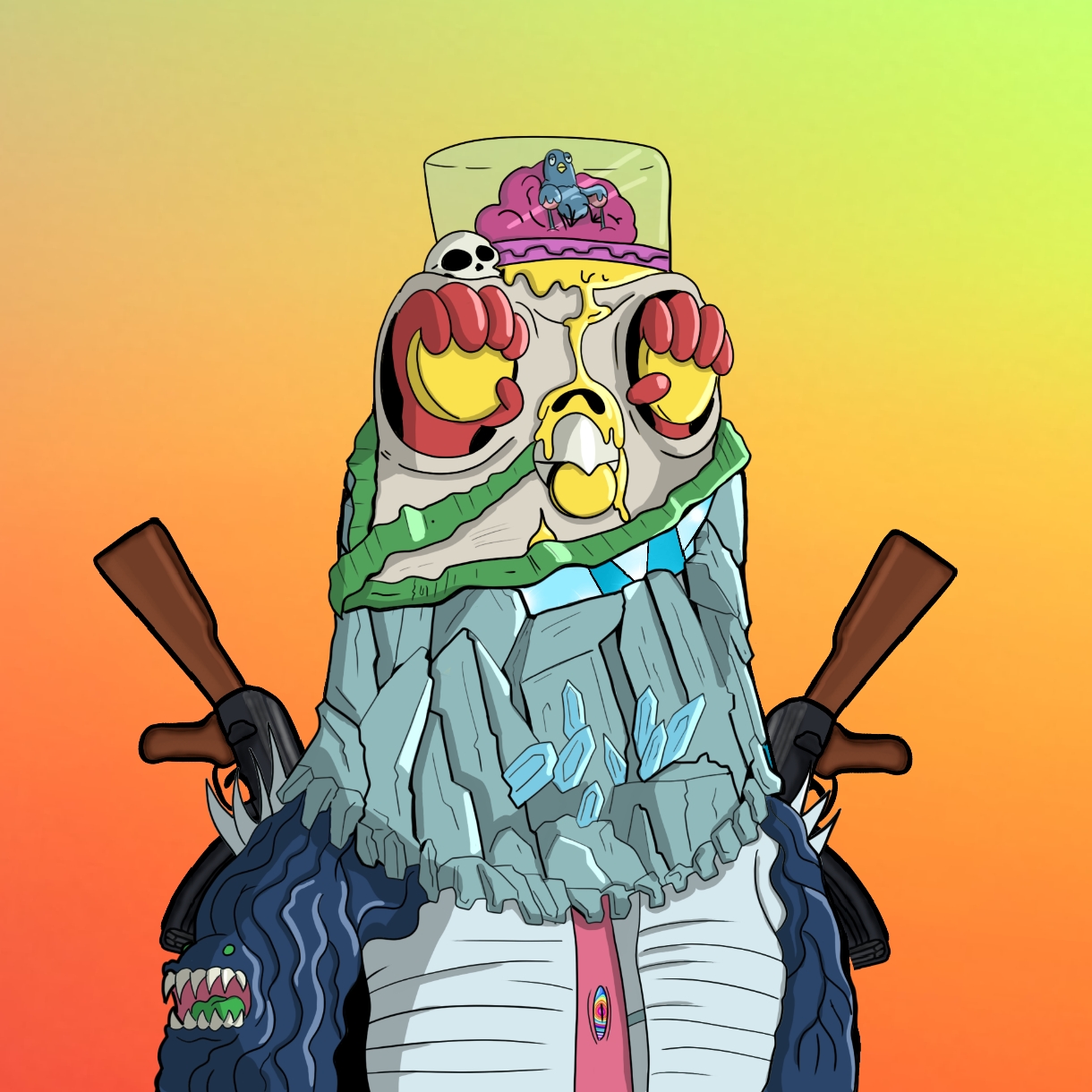 Mutant Ghetto Pigeon #156 NFT on Algorand