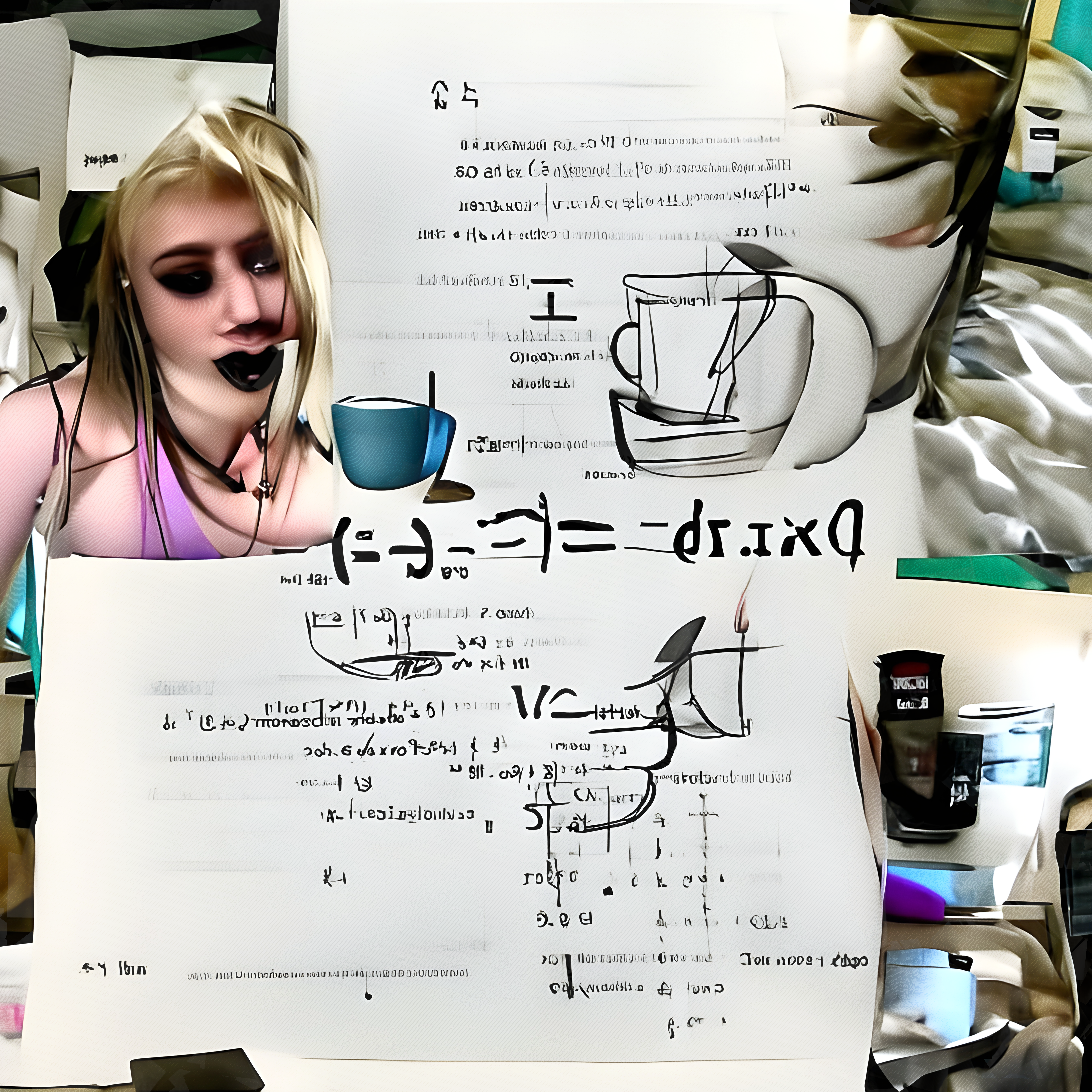 Asemic Calculous Cafe NFT on Algorand