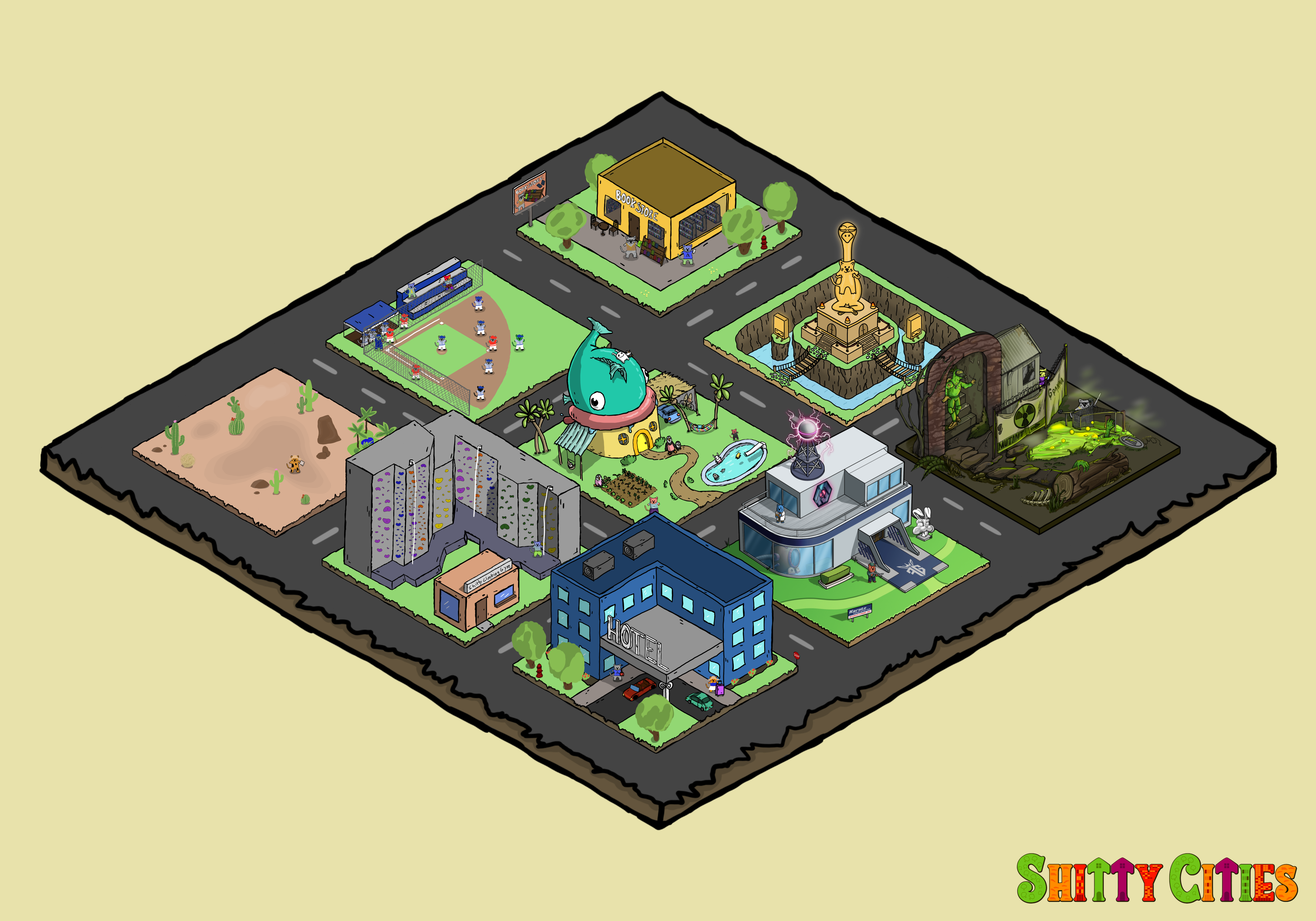 Shitty City #455 NFT on Algorand