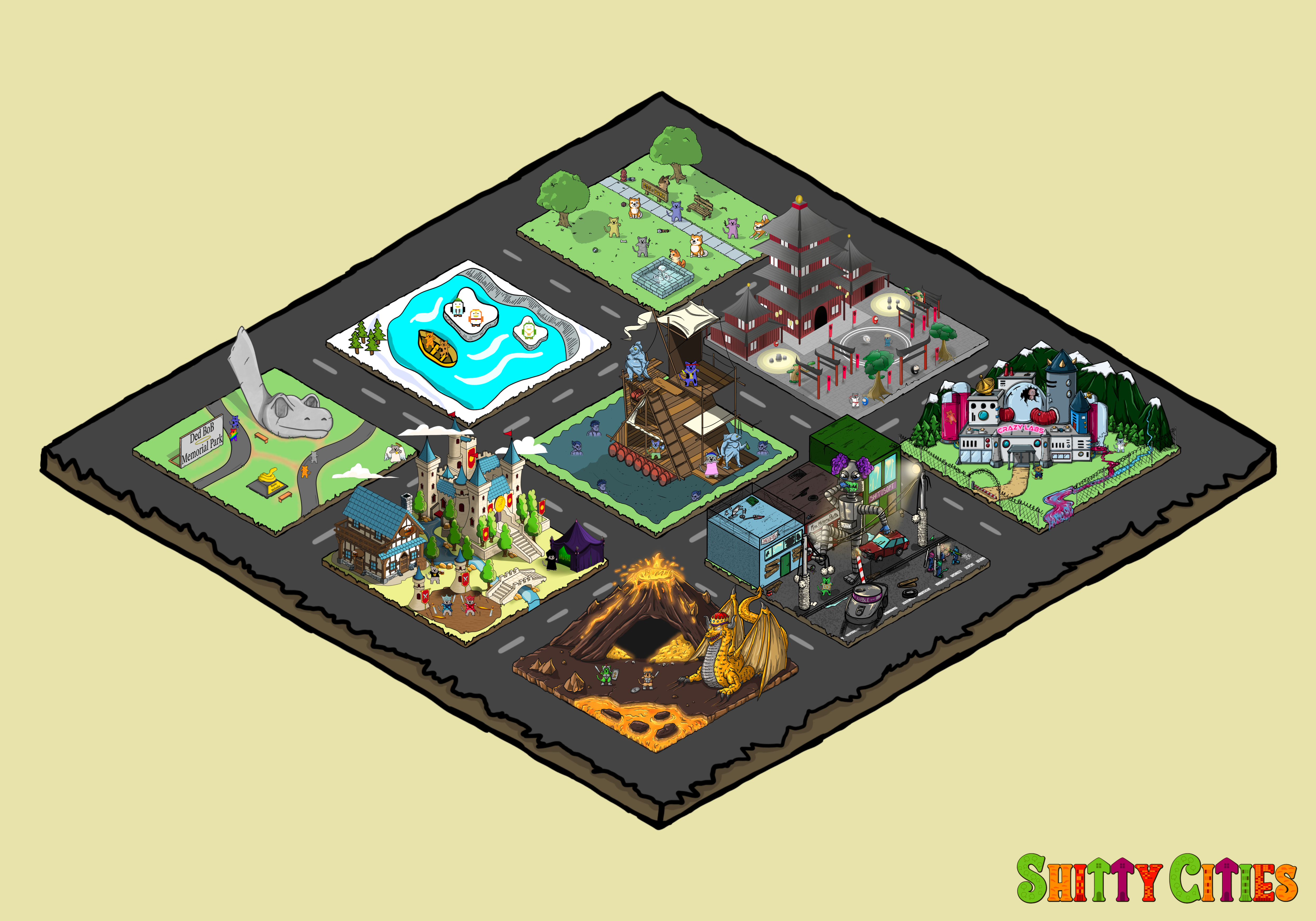 Shitty City #430 NFT on Algorand