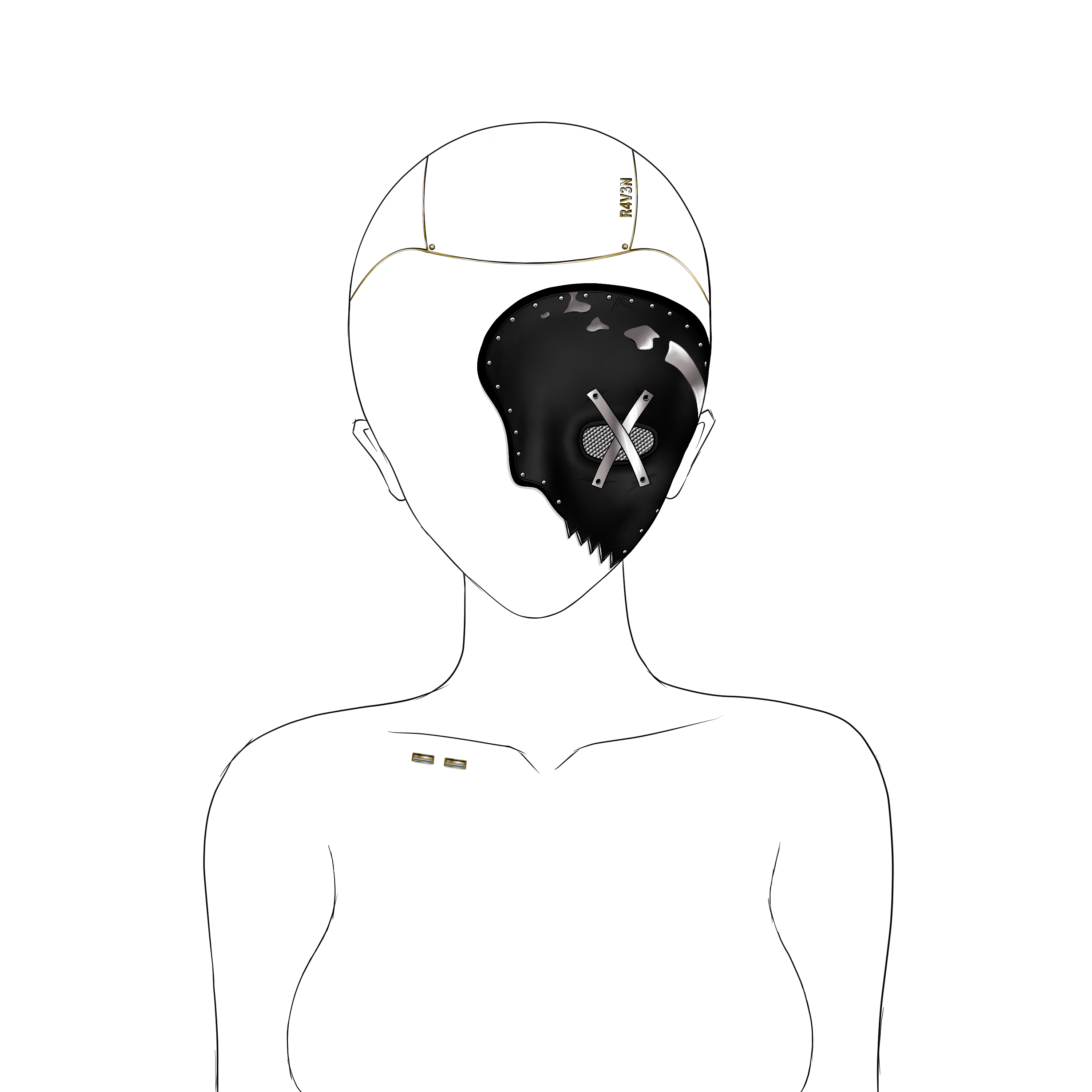 R4V3N Trait - Facewear 15 NFT on Algorand