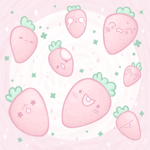 An image of Strawberries - MoonNFTartist