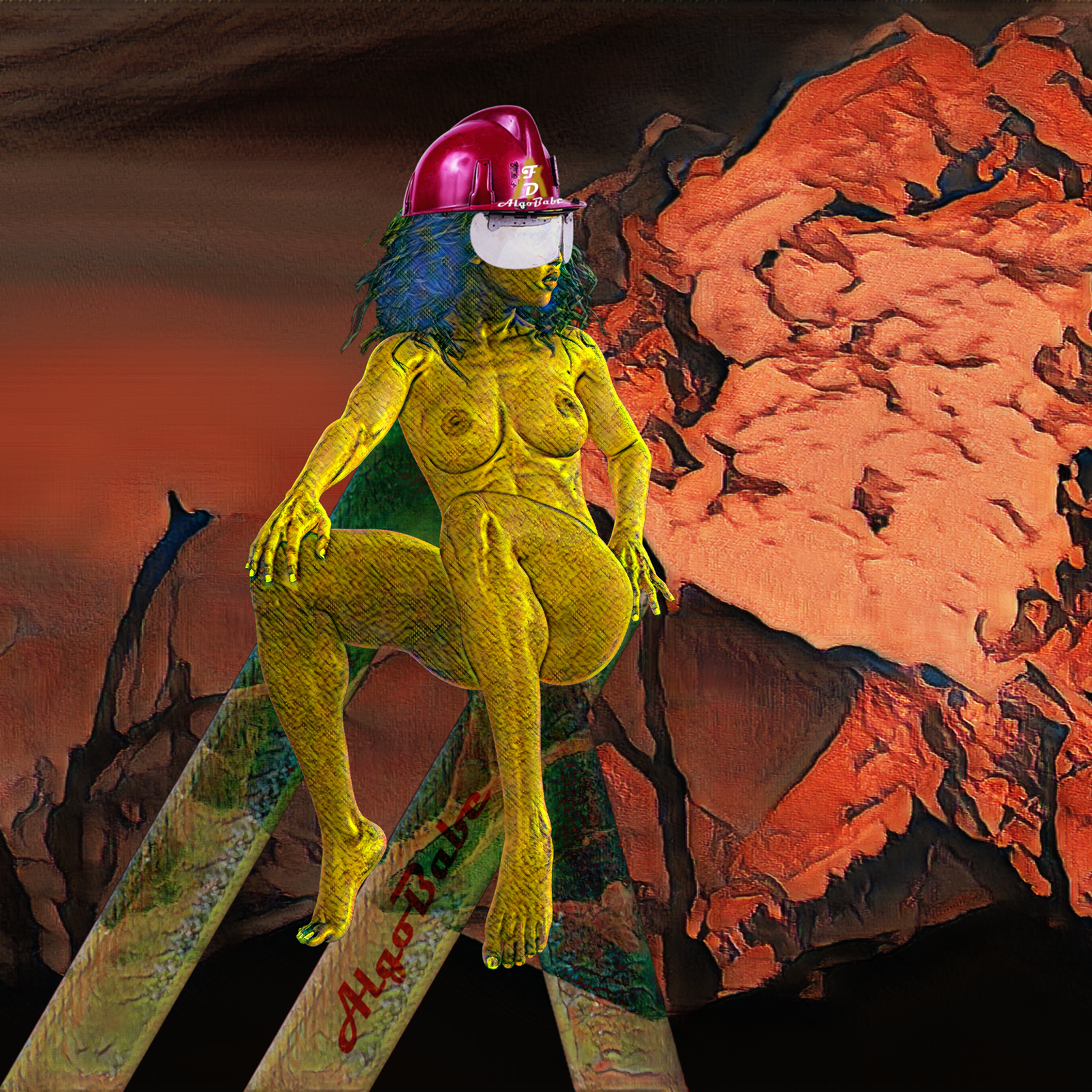 AlgoBabe #243: Abstract Destruct NFT on Algorand