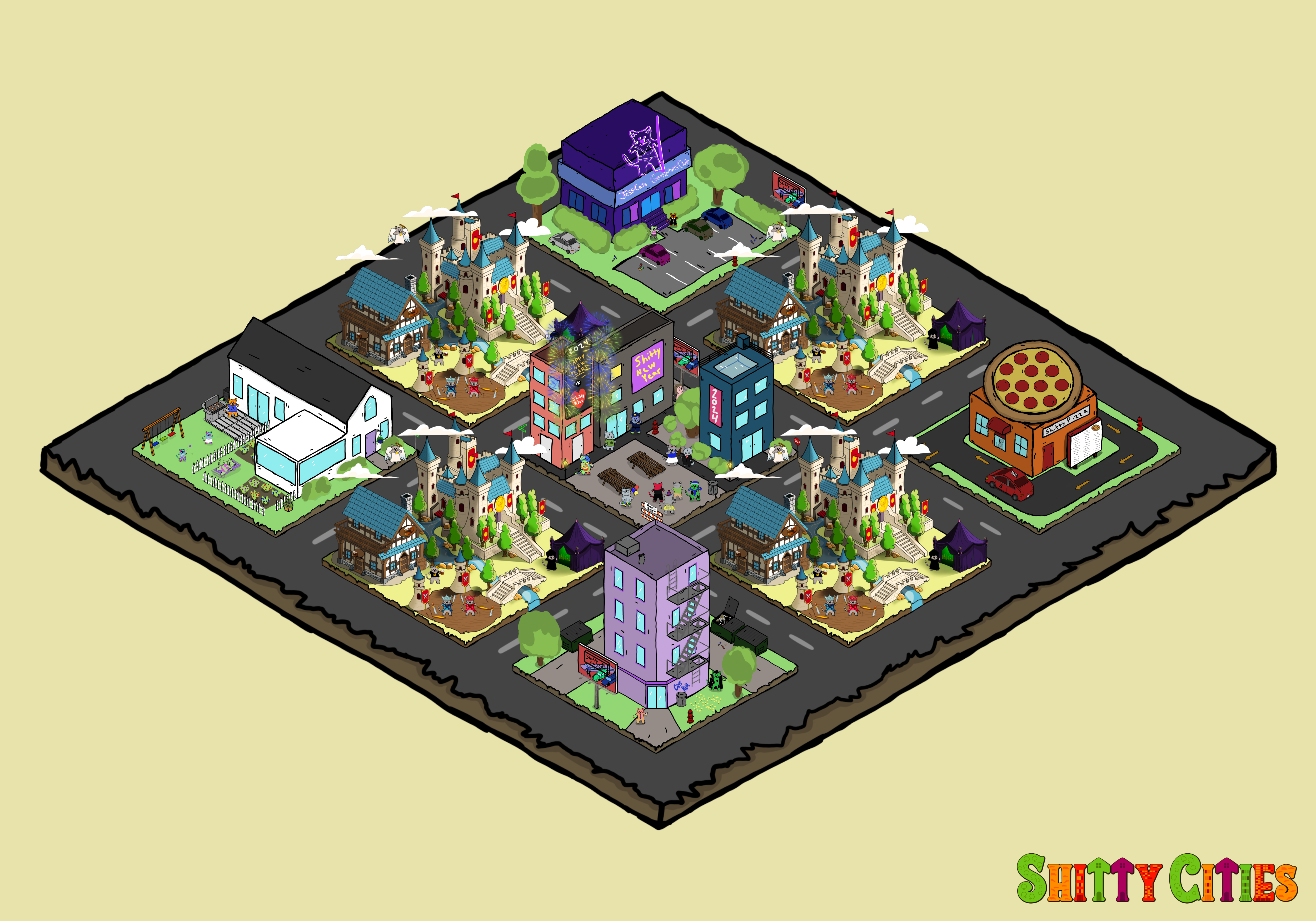 Shitty City #435 NFT on Algorand