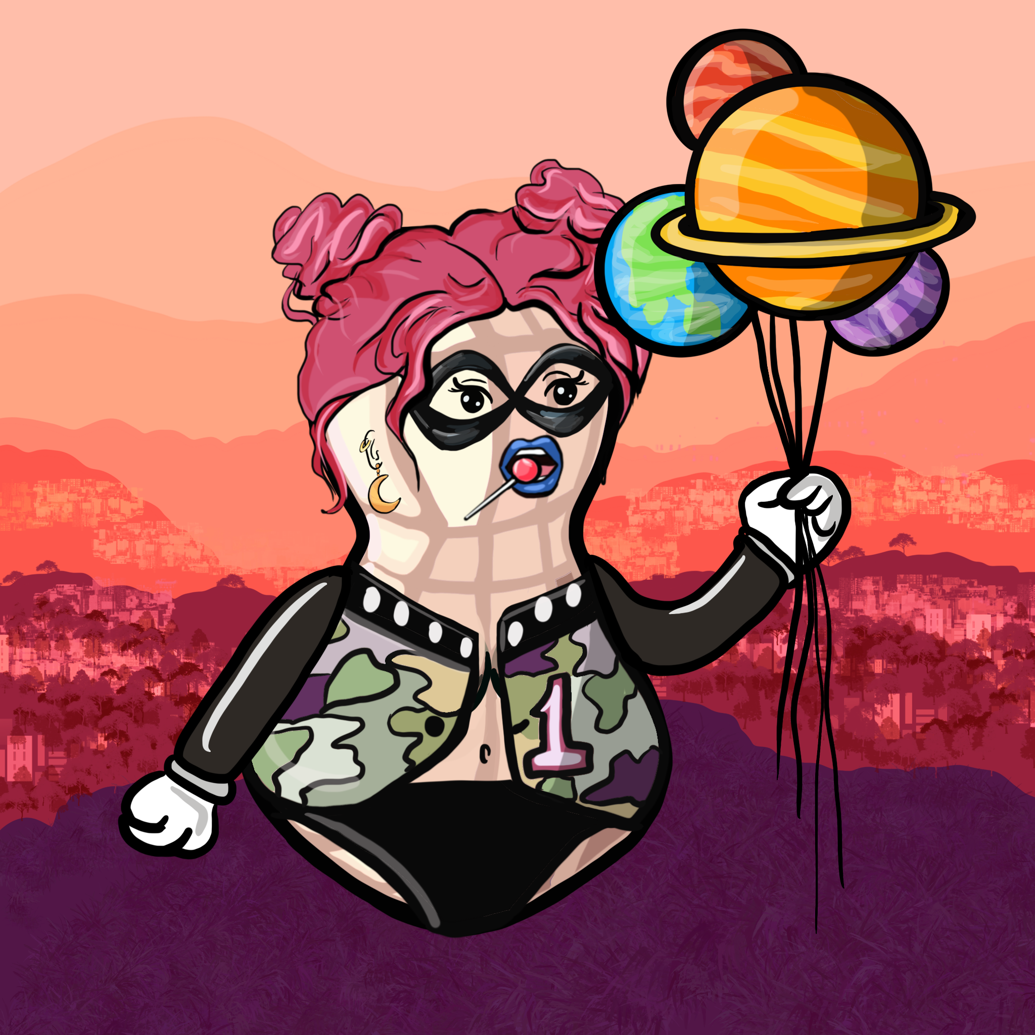 Dope Female Peanut Society #936 NFT on Algorand
