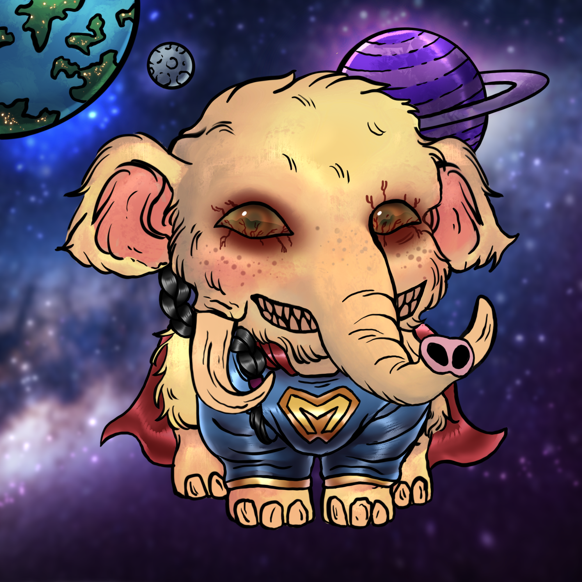 Naughty Mammoth #0522 NFT on Algorand
