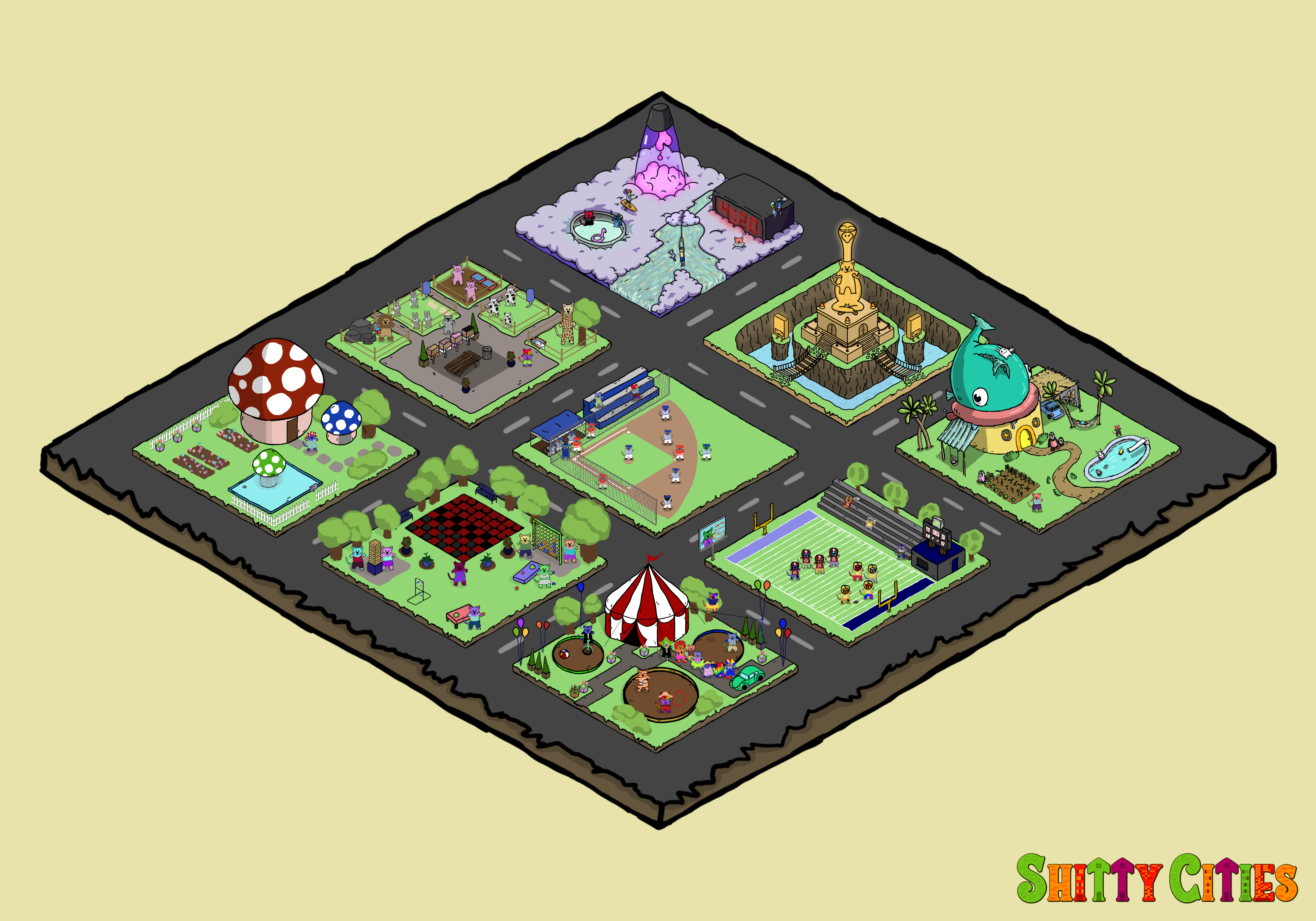 Shitty City #85 NFT on Algorand