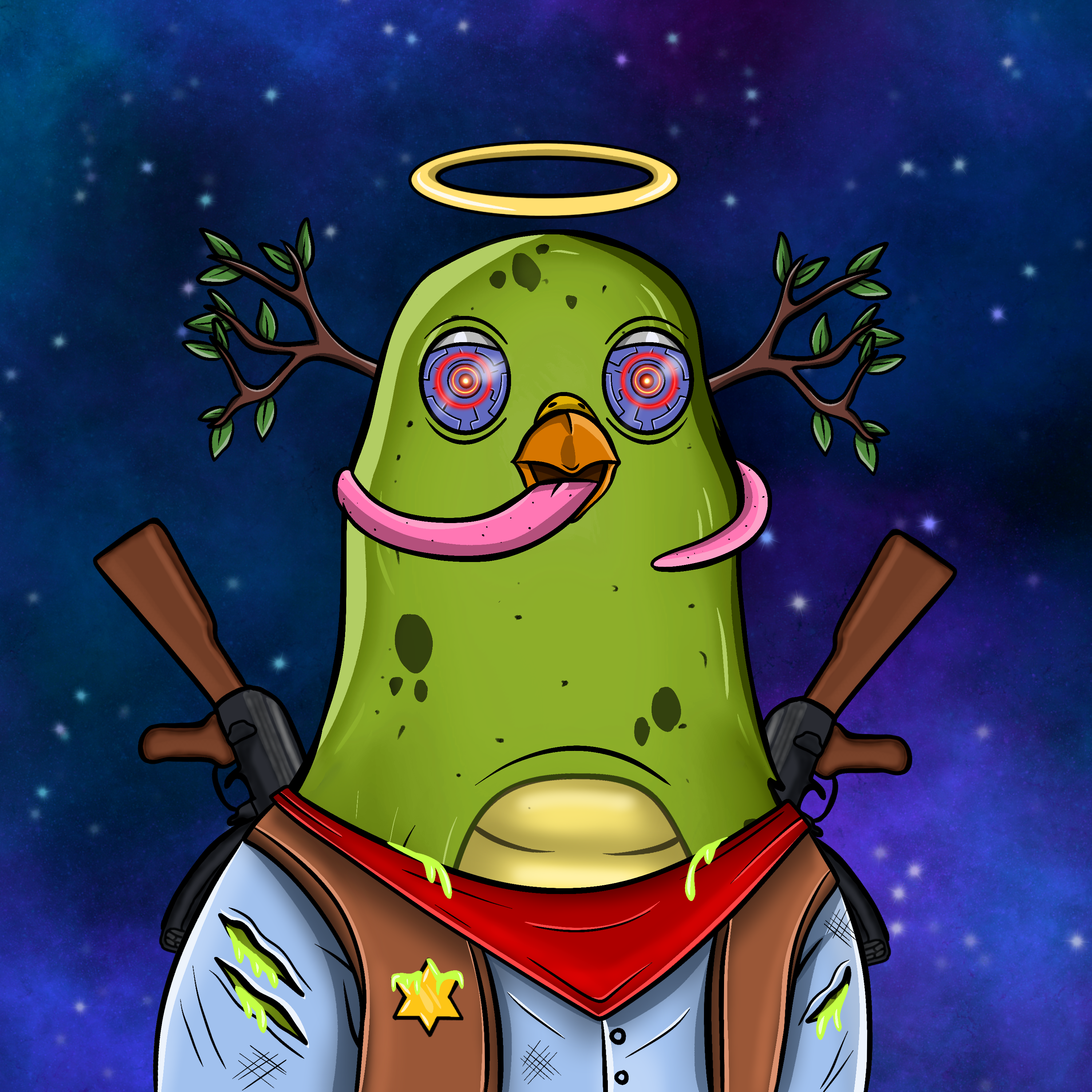 Mutant Ghetto Pigeon #372 NFT on Algorand