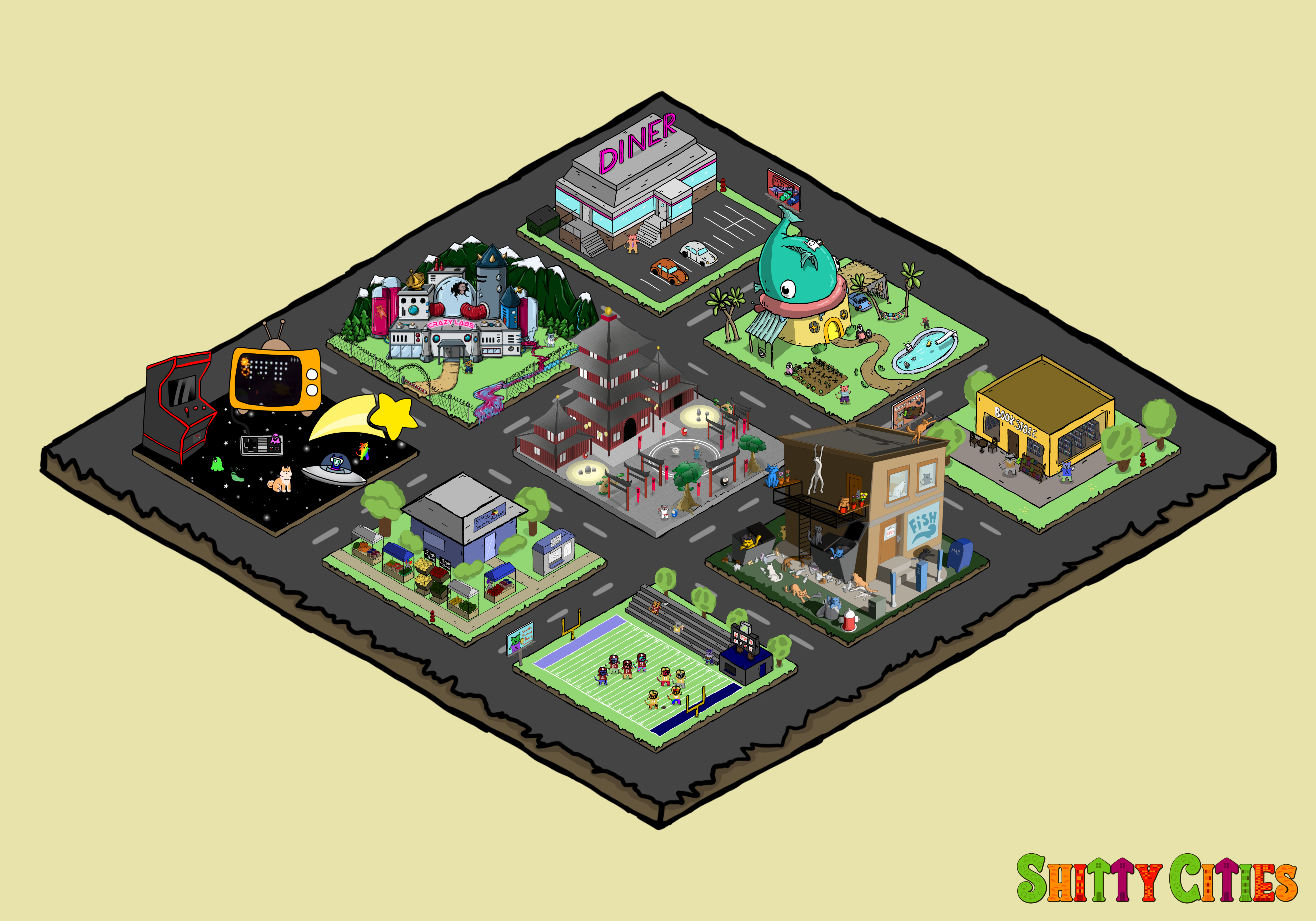 Shitty City #454 NFT on Algorand