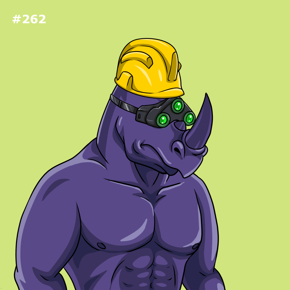 Rowdy Rhino #262 NFT on Algorand