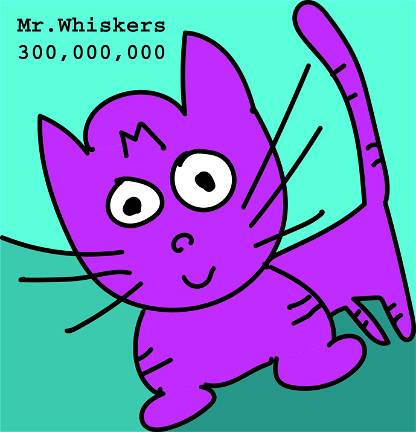 Mr. Whiskers 300,000,000 #3