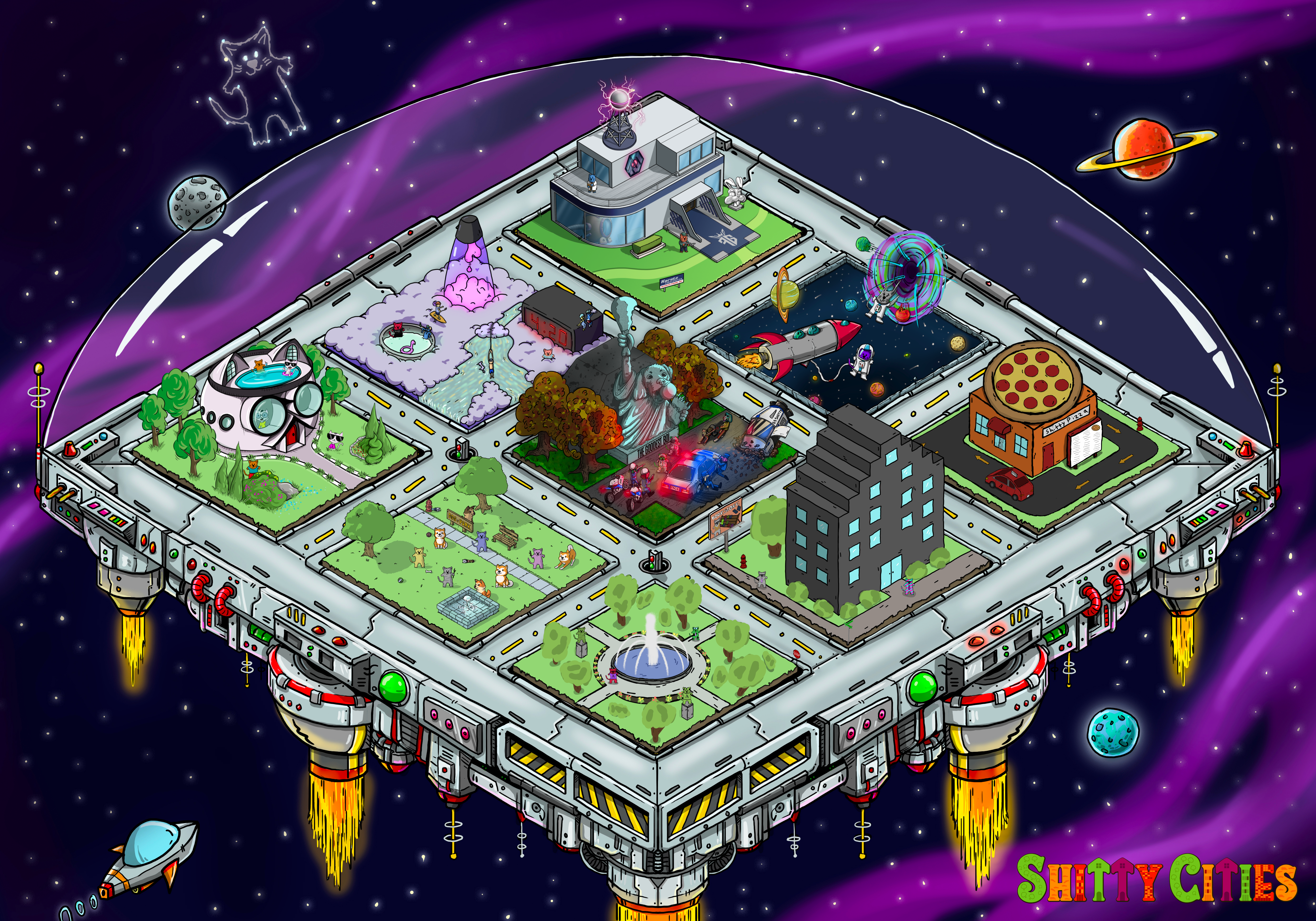 Shitty City #174 NFT on Algorand