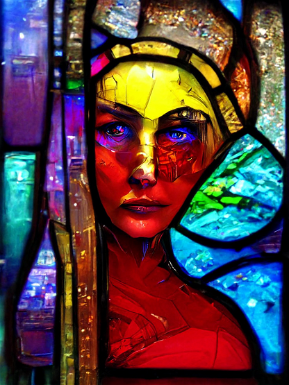 Stained Glass Stare