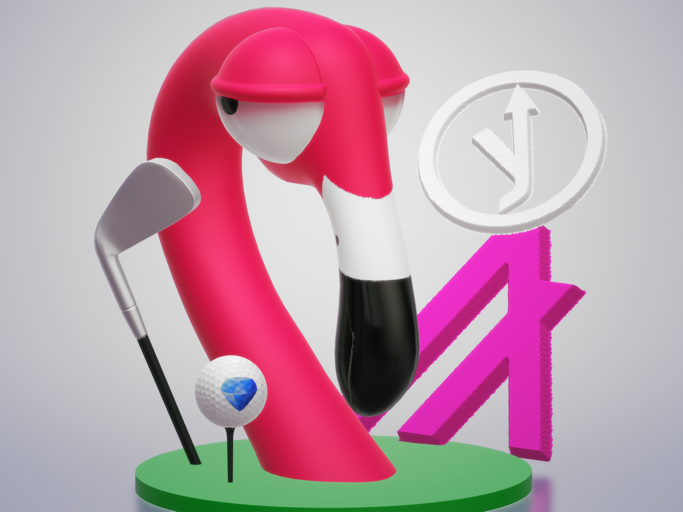 Bored Flamingo #38 NFT on Algorand