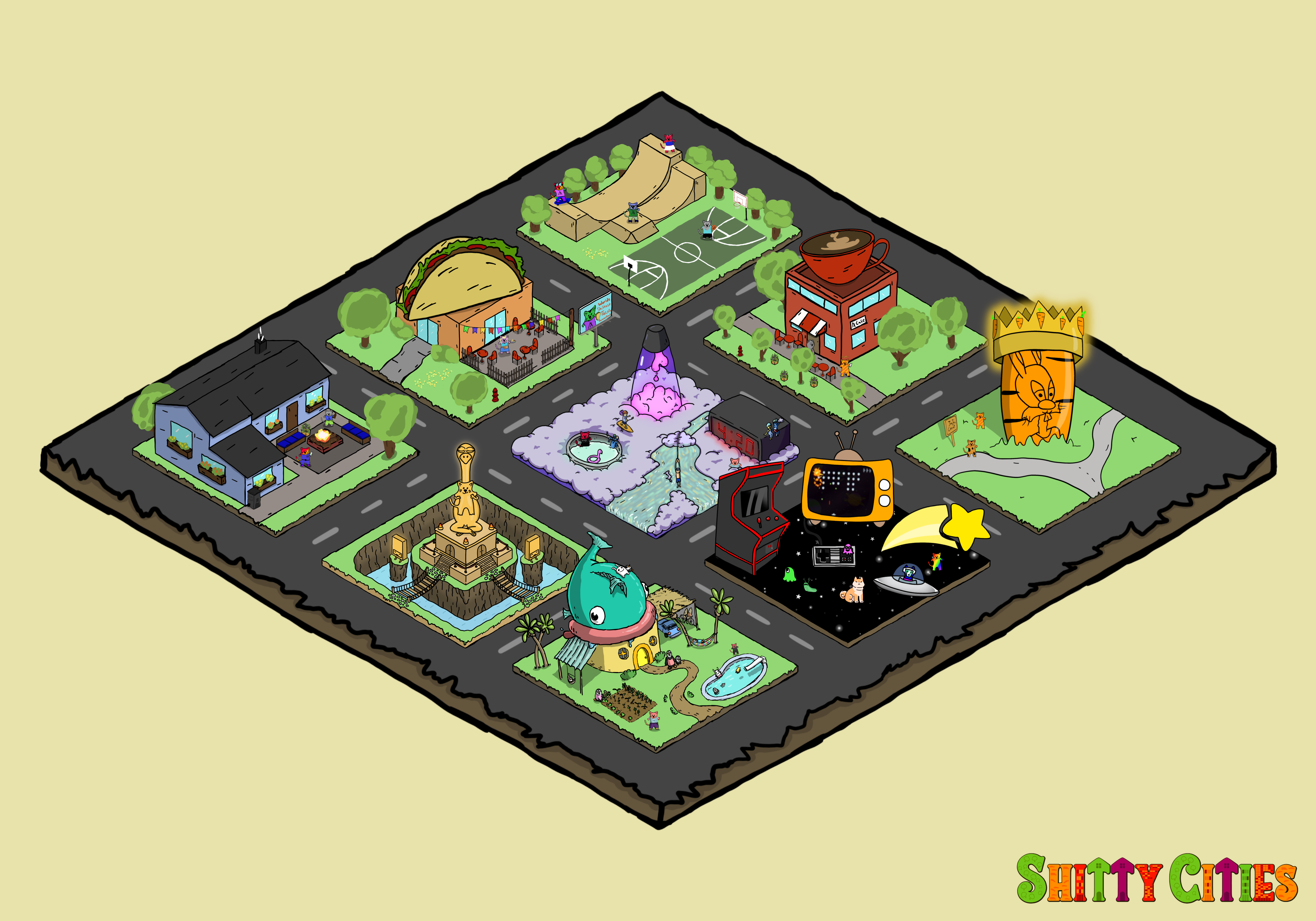 Shitty City #346 NFT on Algorand