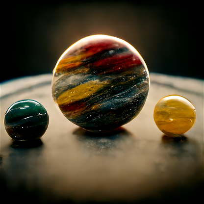 Solar System Made of Marbles
