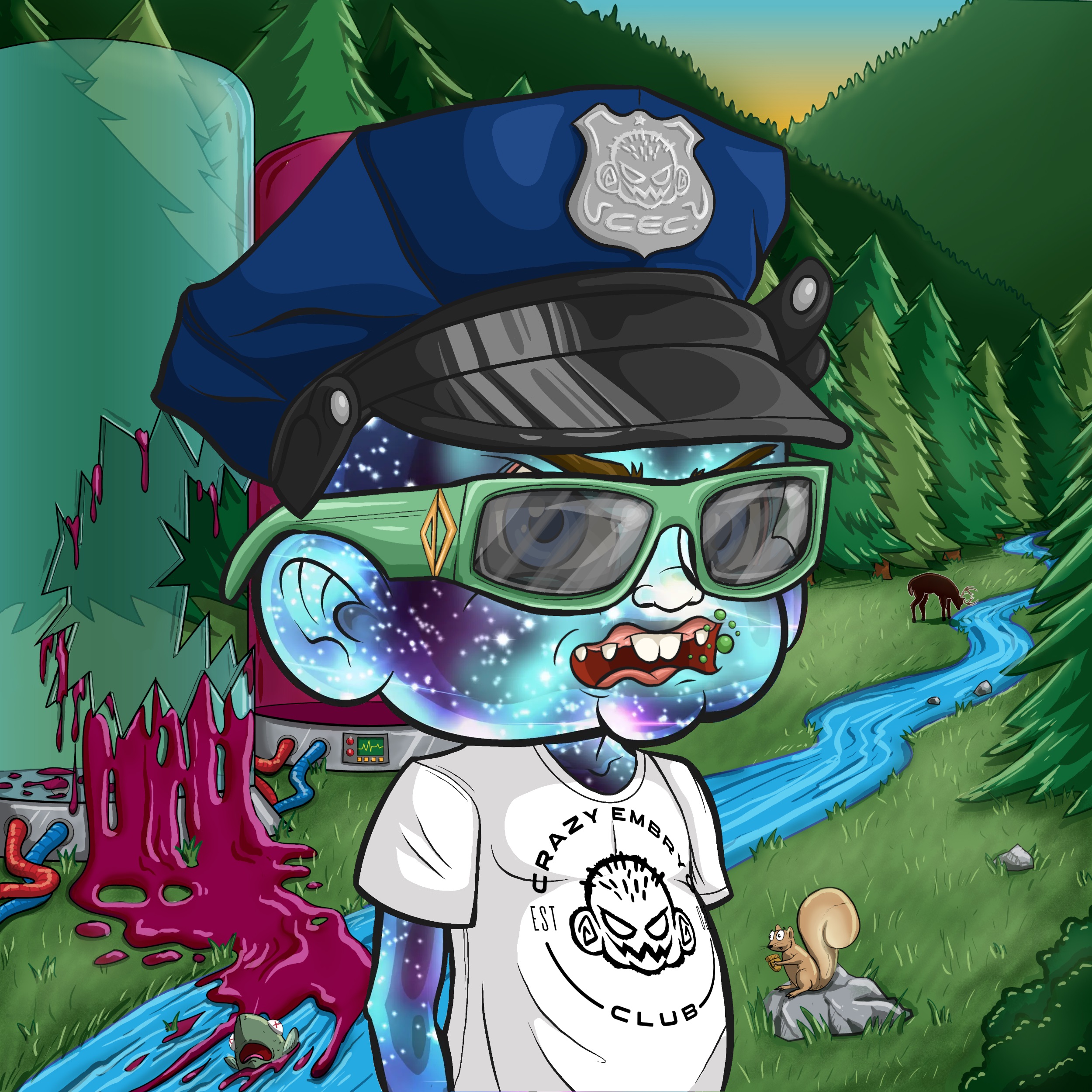 CRAZY COP #6012 NFT on Algorand