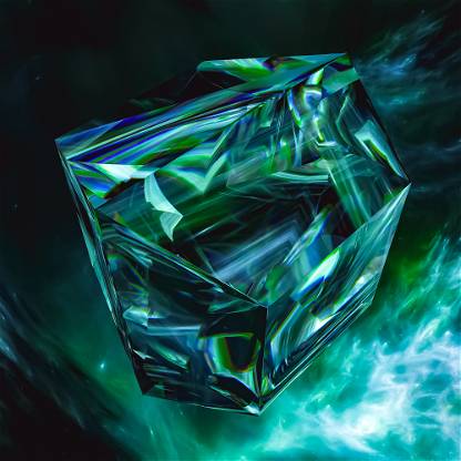 Diamond Hypercube In Green