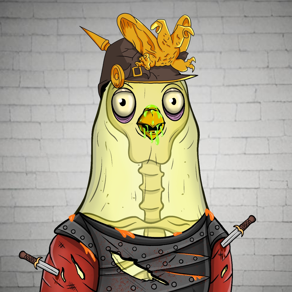 Mutant Ghetto Pigeon #164 NFT on Algorand