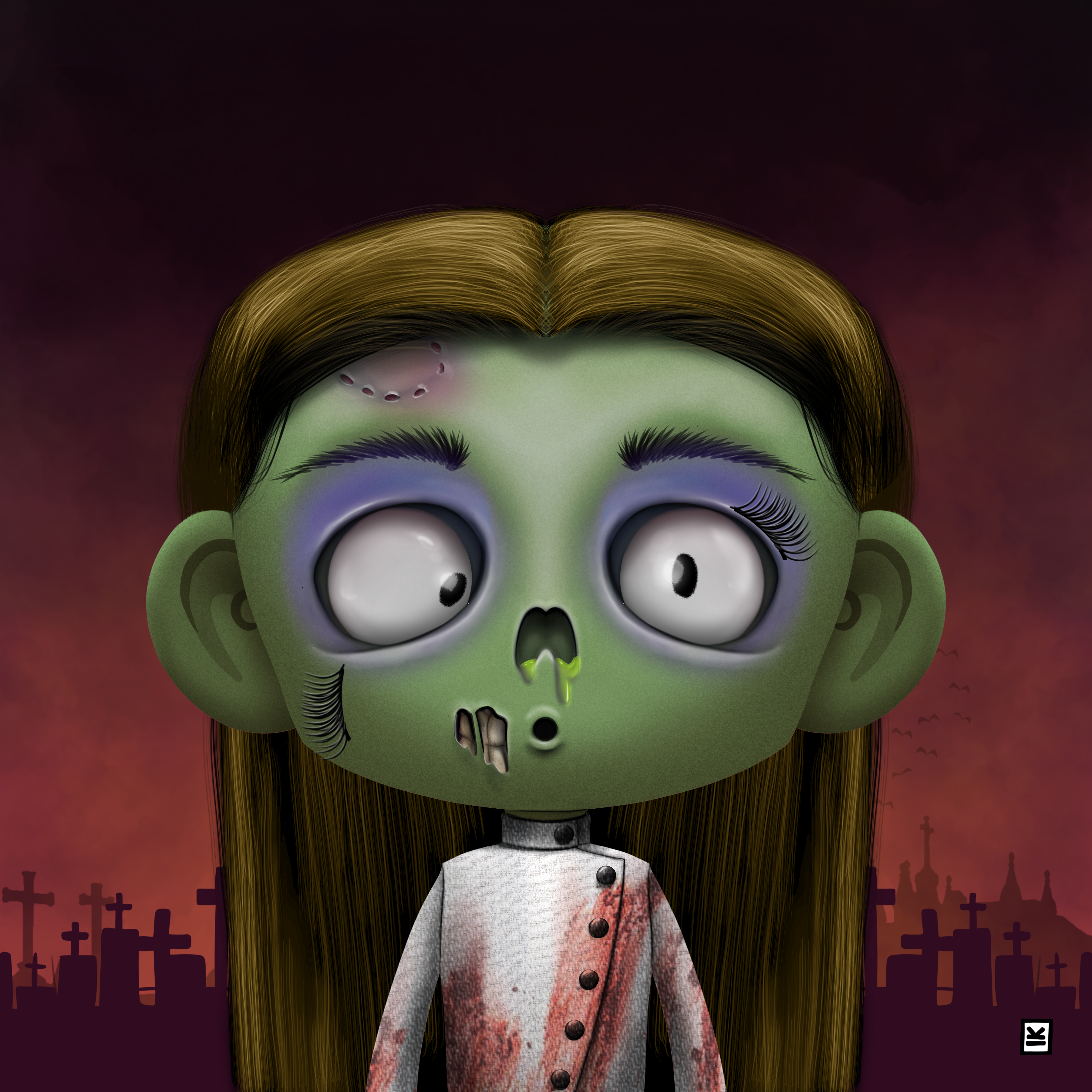 Little Monsters - Zombie #53 NFT on Algorand