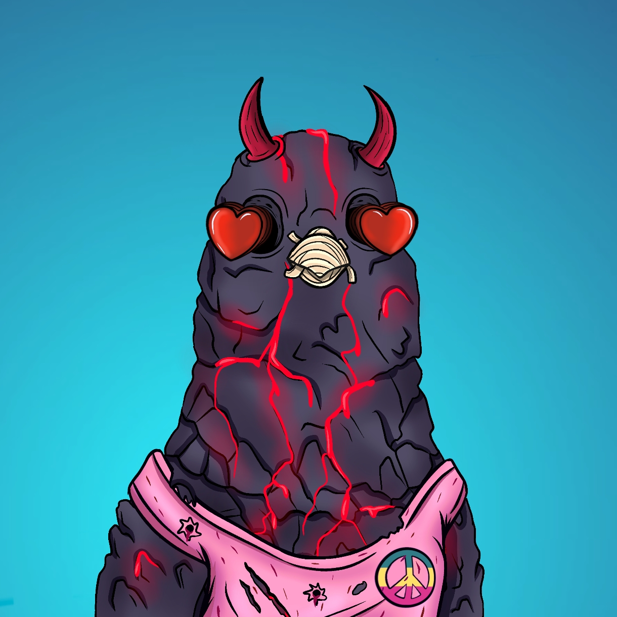 Mutant Ghetto Pigeon #159 NFT on Algorand