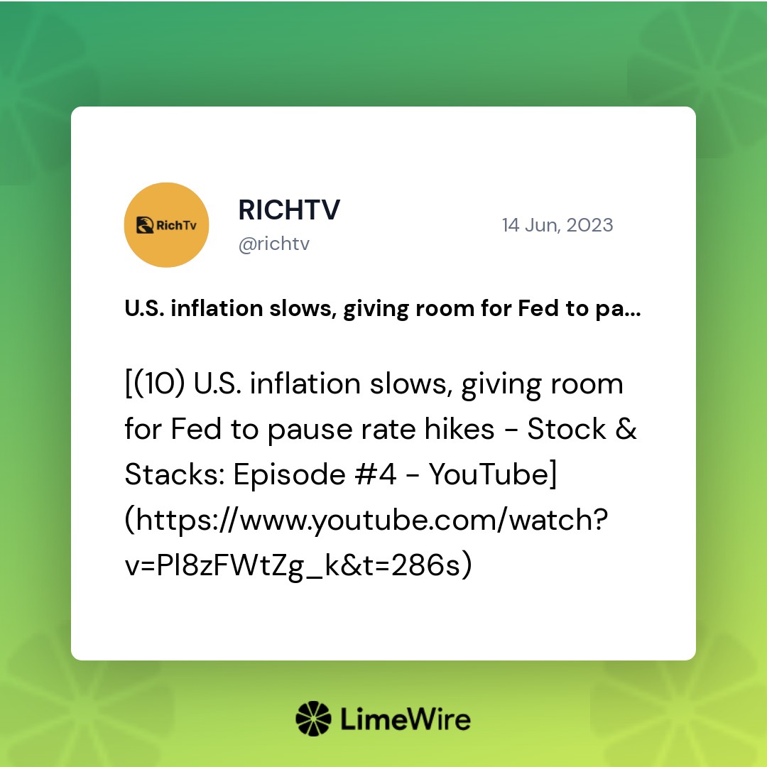 @richtv post on 06/14/2023 NFT on Algorand