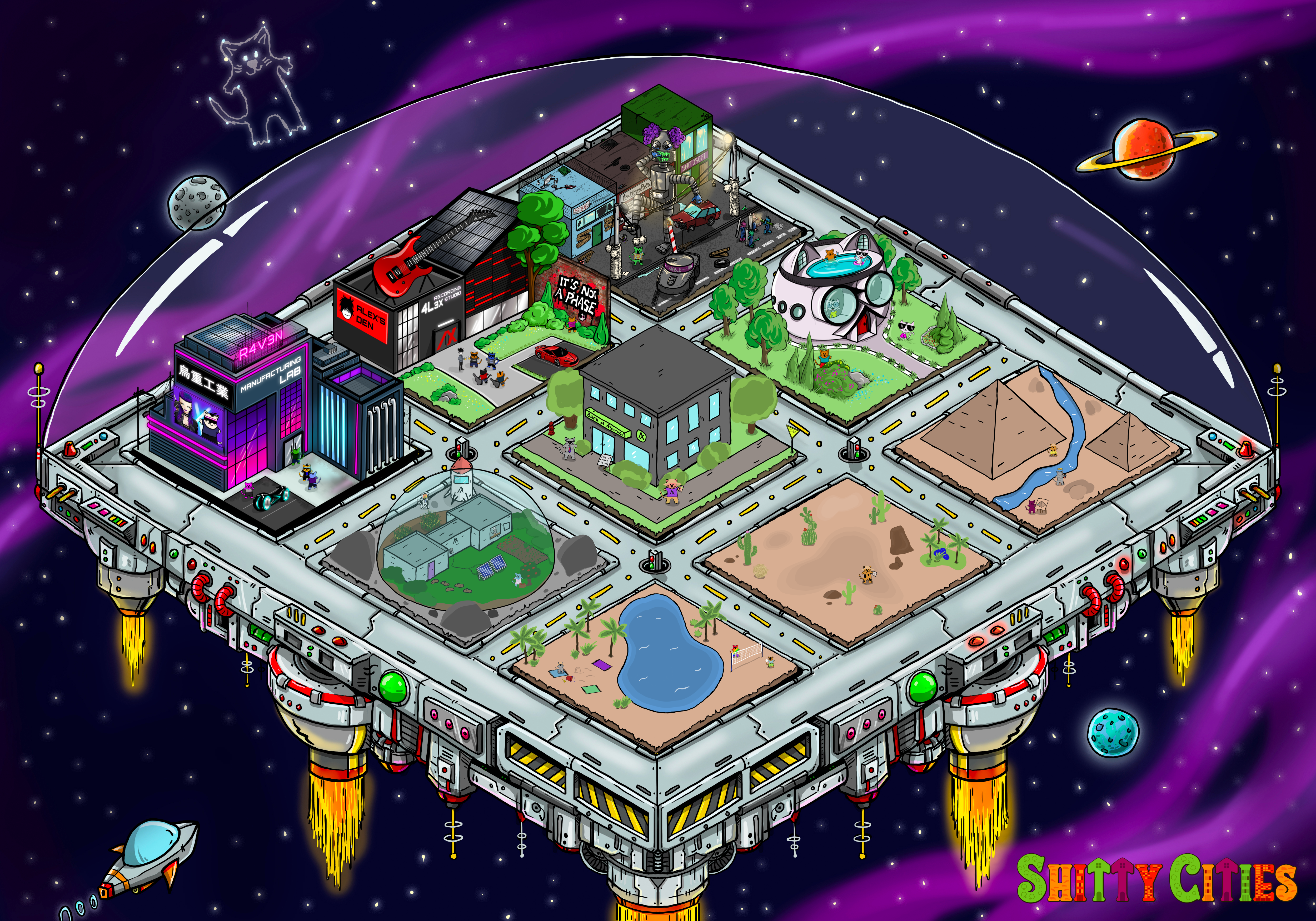 Shitty City #492 NFT on Algorand