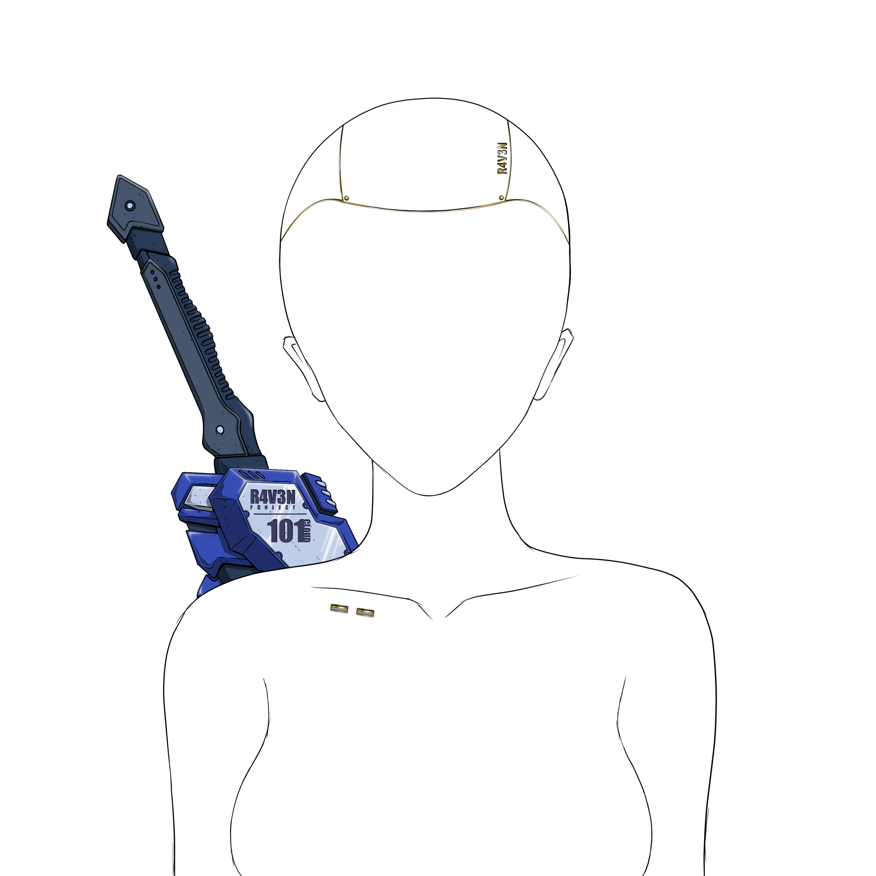 R4V3N Trait - Back 28 NFT on Algorand