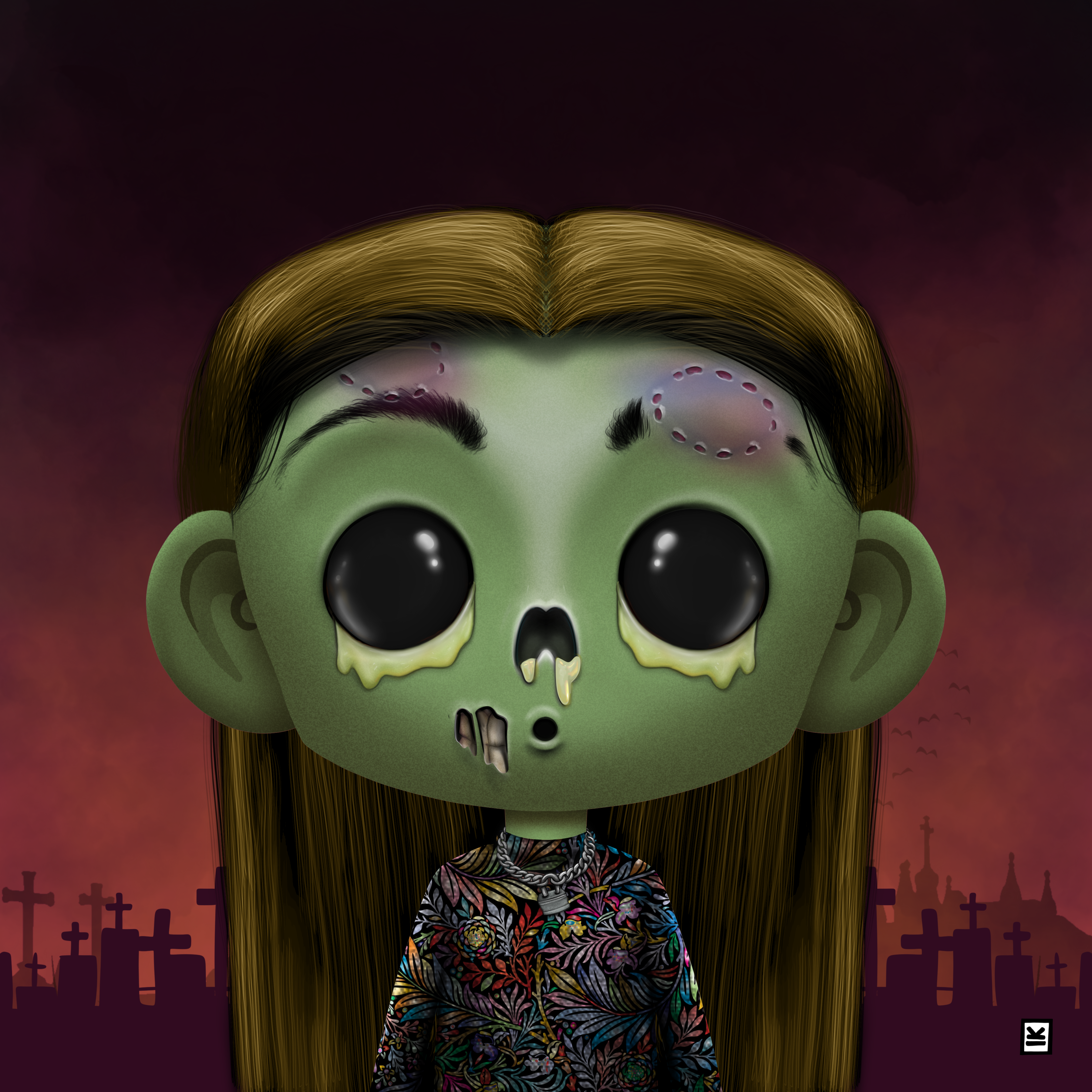 Little Monsters - Zombie #38 NFT on Algorand